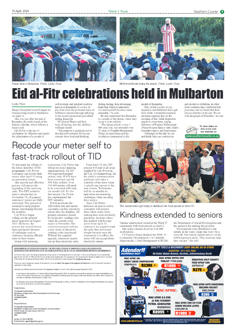 Southern Courier 19 April 2024 page 3