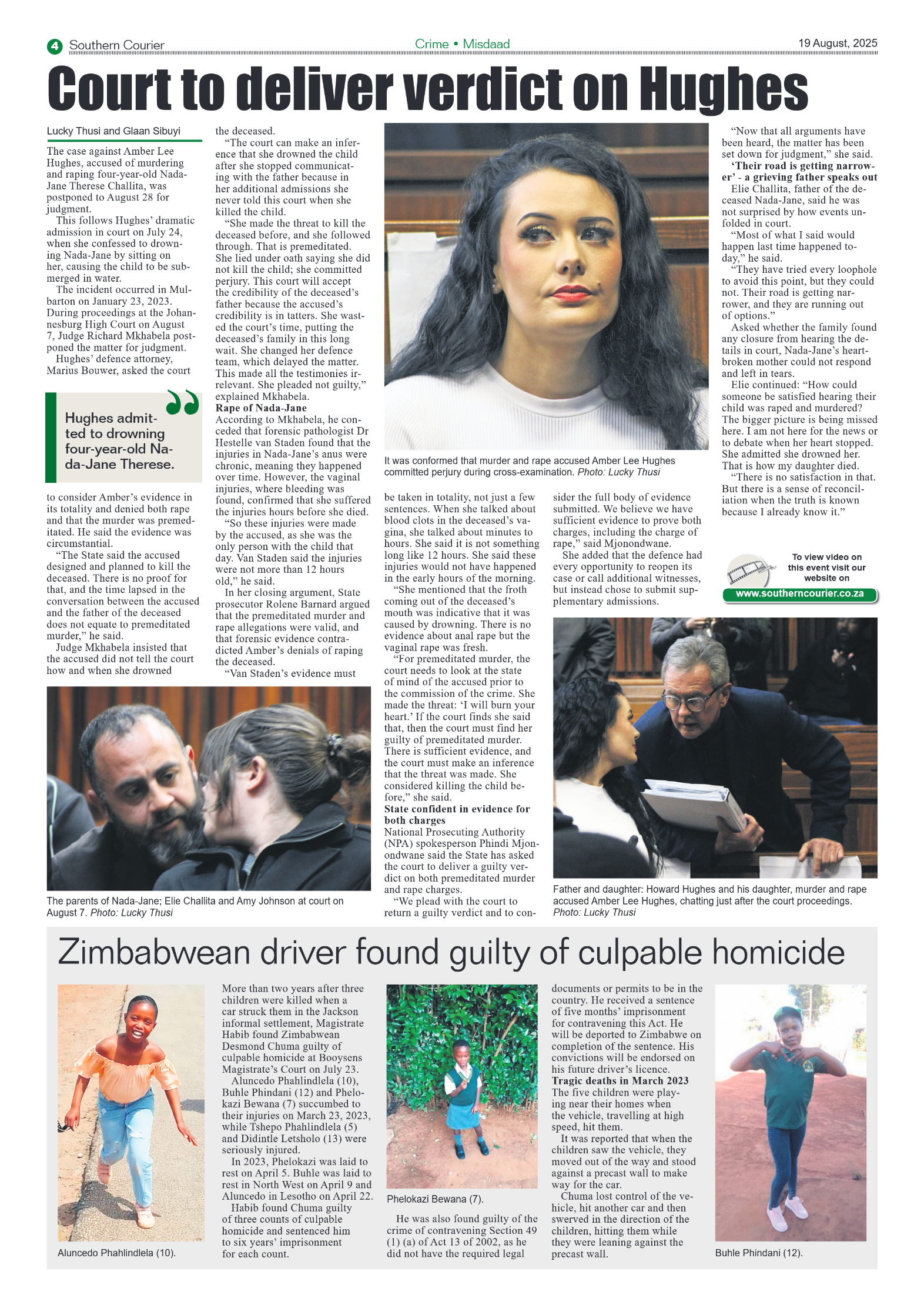 Southern Courier 19 August 2025 page 4