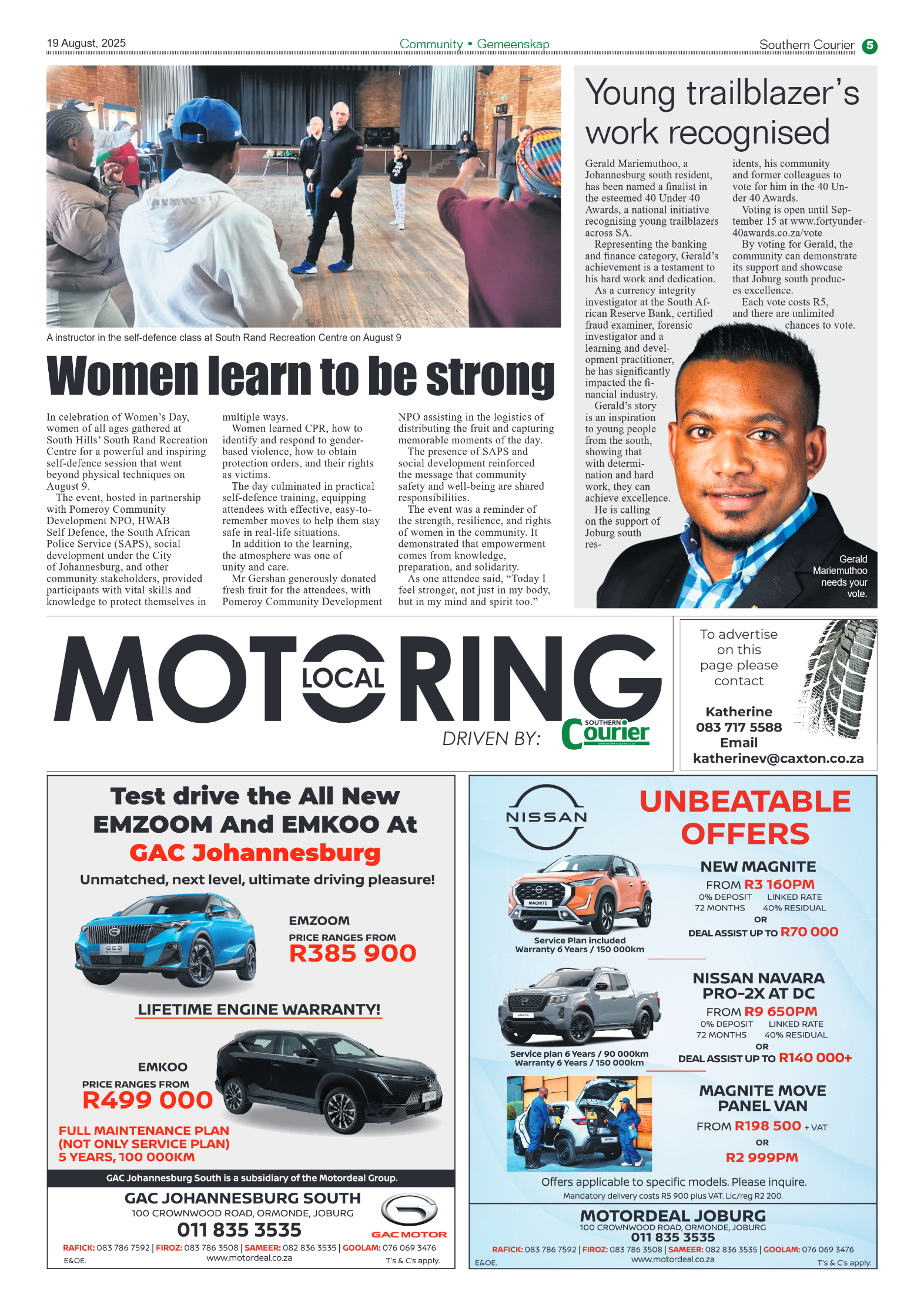 Southern Courier 19 August 2025 page 5
