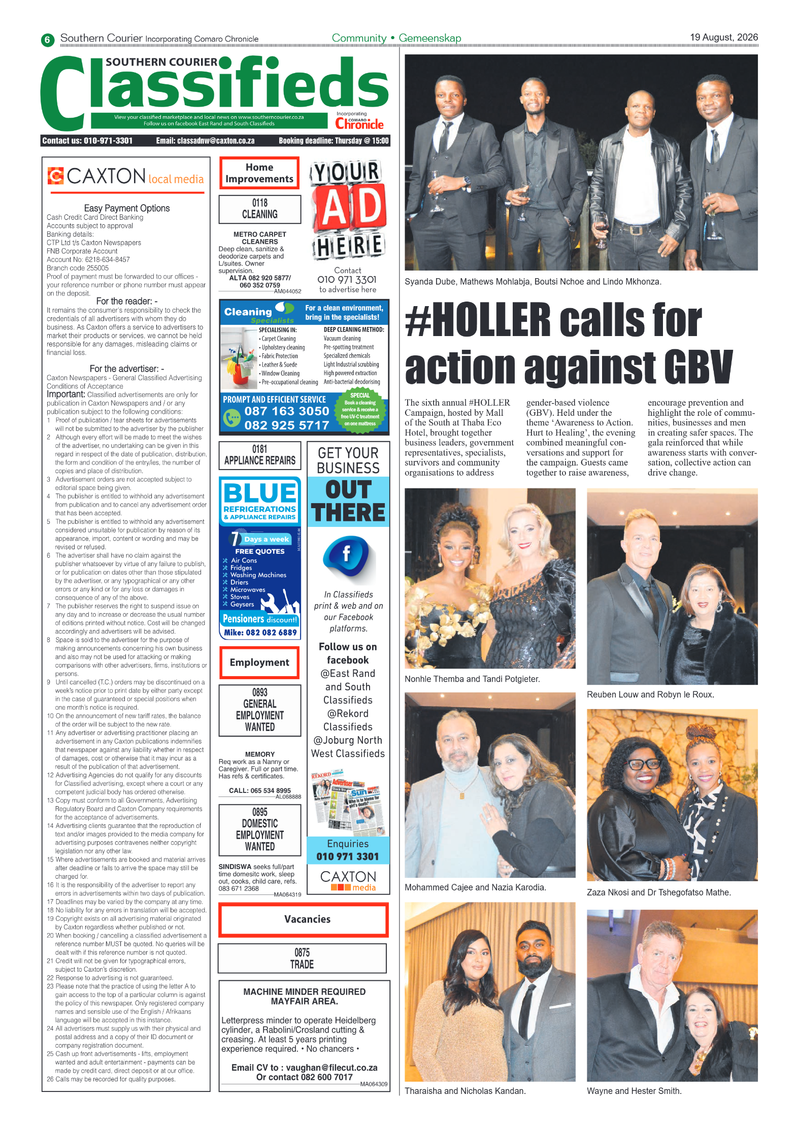 Southern Courier 19 August 2026 page 6