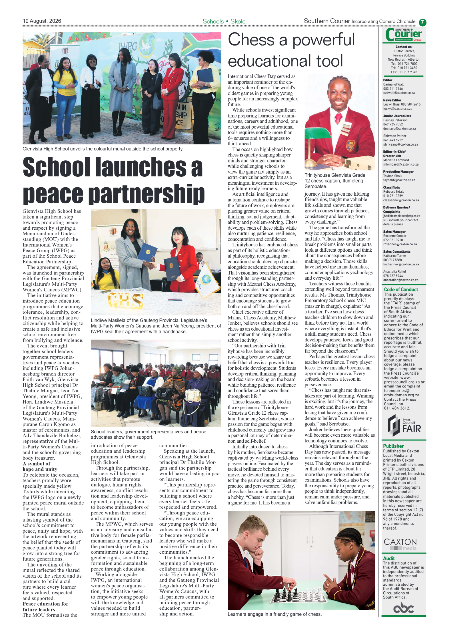 Southern Courier 19 August 2026 page 7