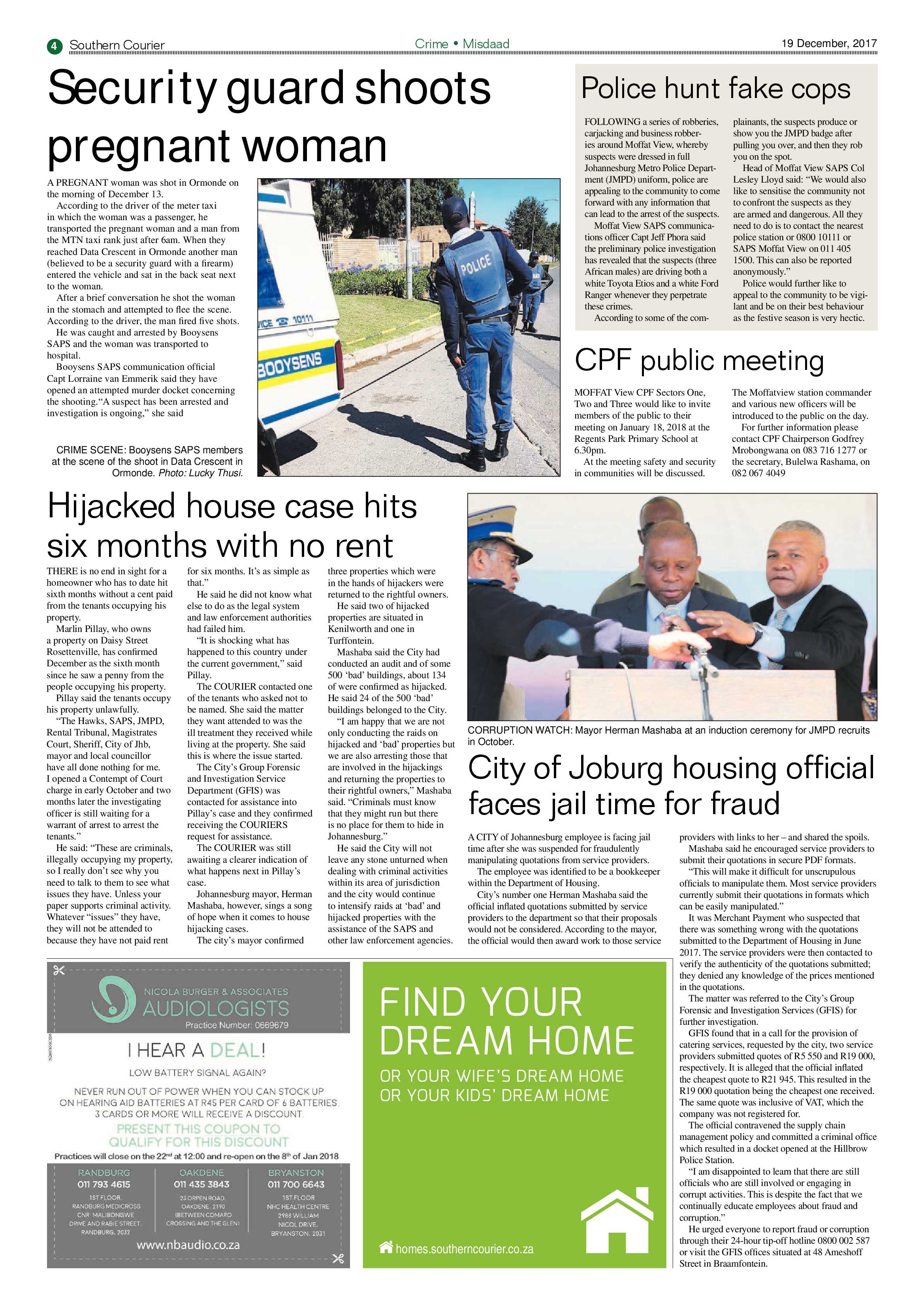 Southern Courier 19 December 2017 page 4