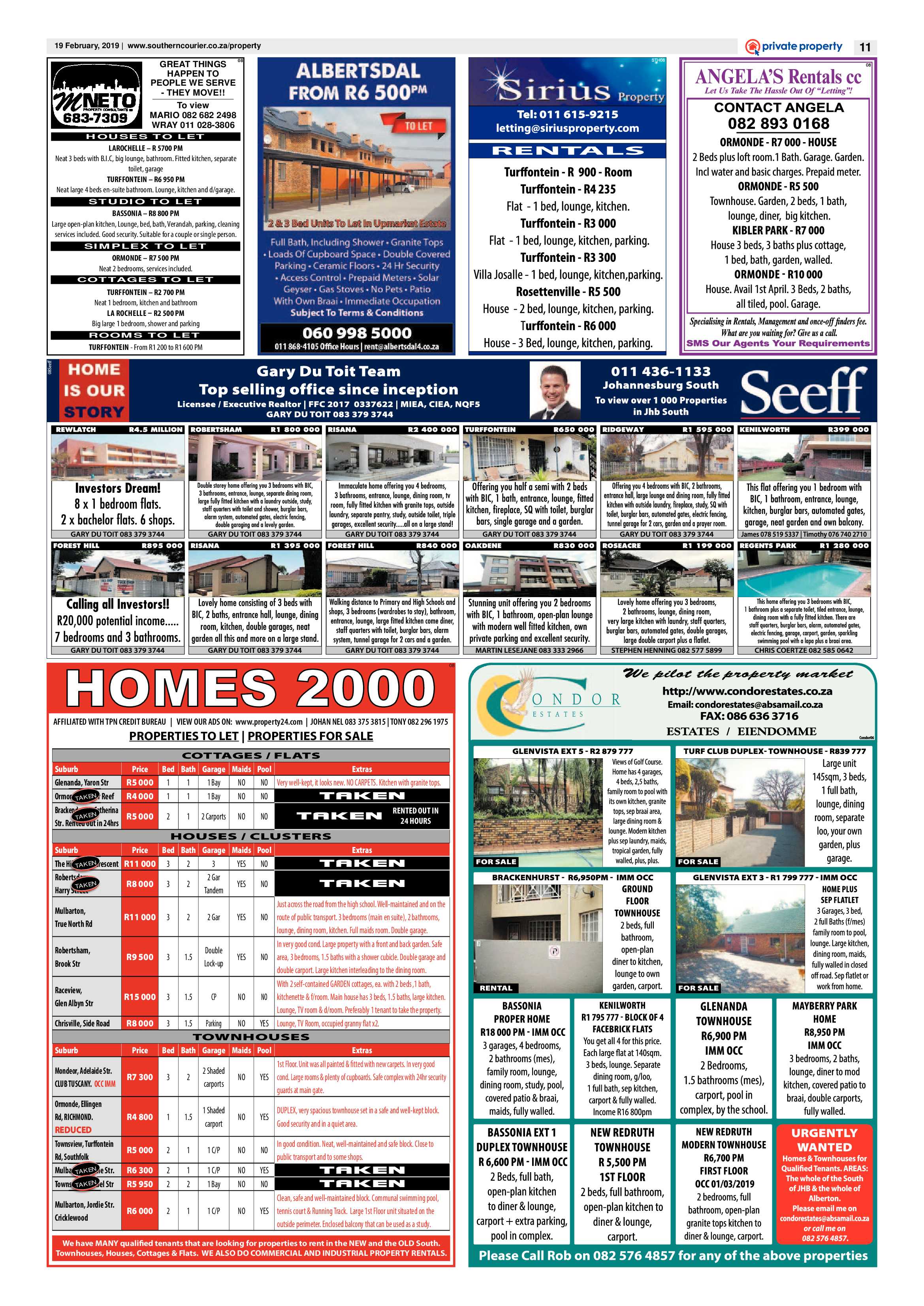 Southern Courier 19 February 2019 page 11