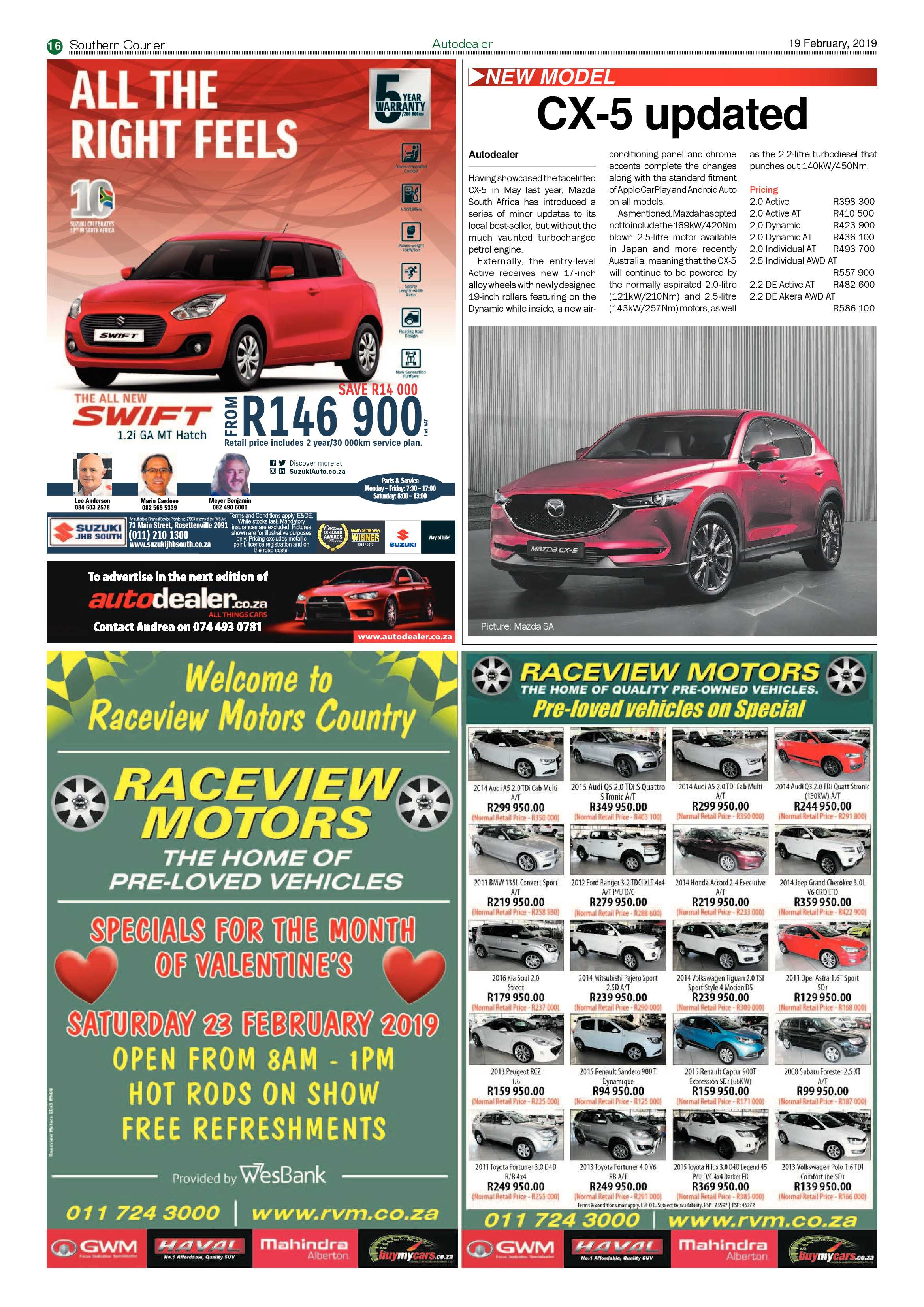 Southern Courier 19 February 2019 page 16