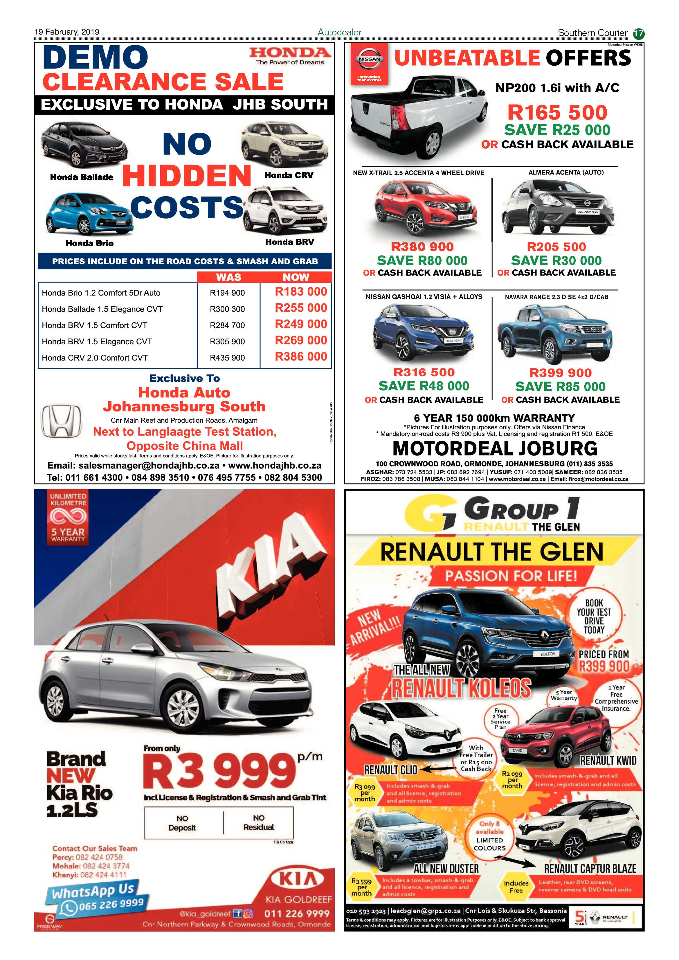 Southern Courier 19 February 2019 page 17