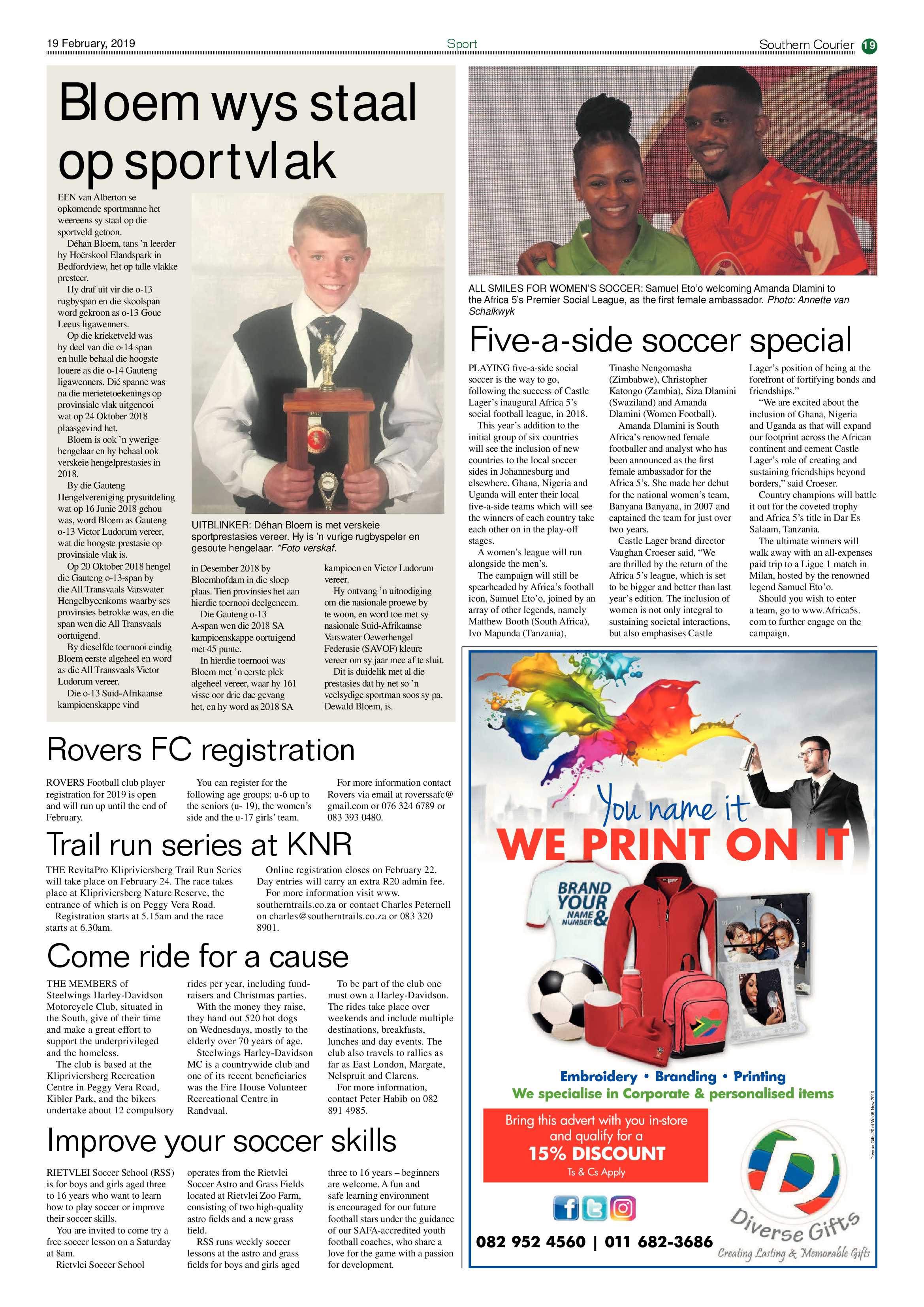 Southern Courier 19 February 2019 page 19