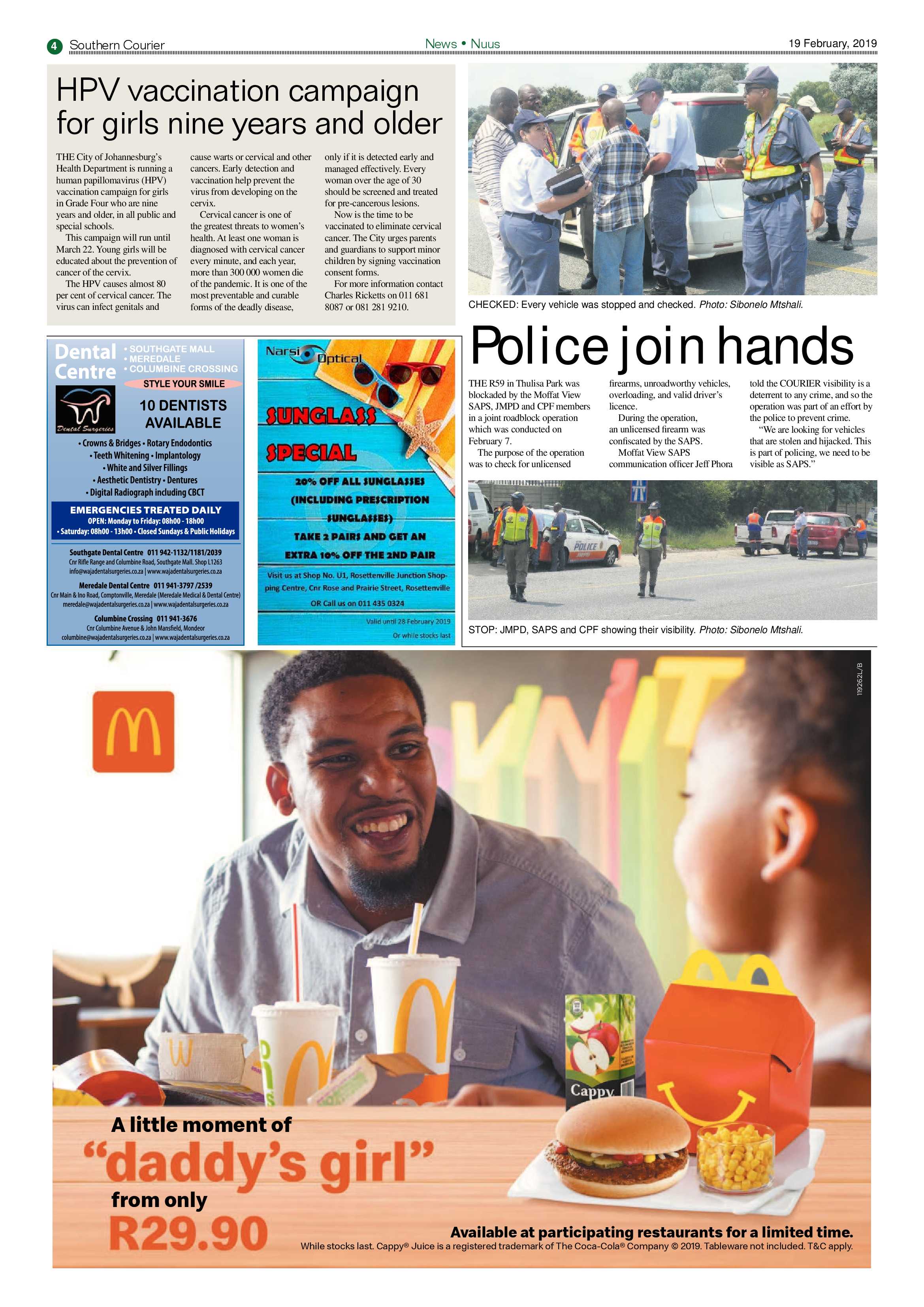 Southern Courier 19 February 2019 page 4