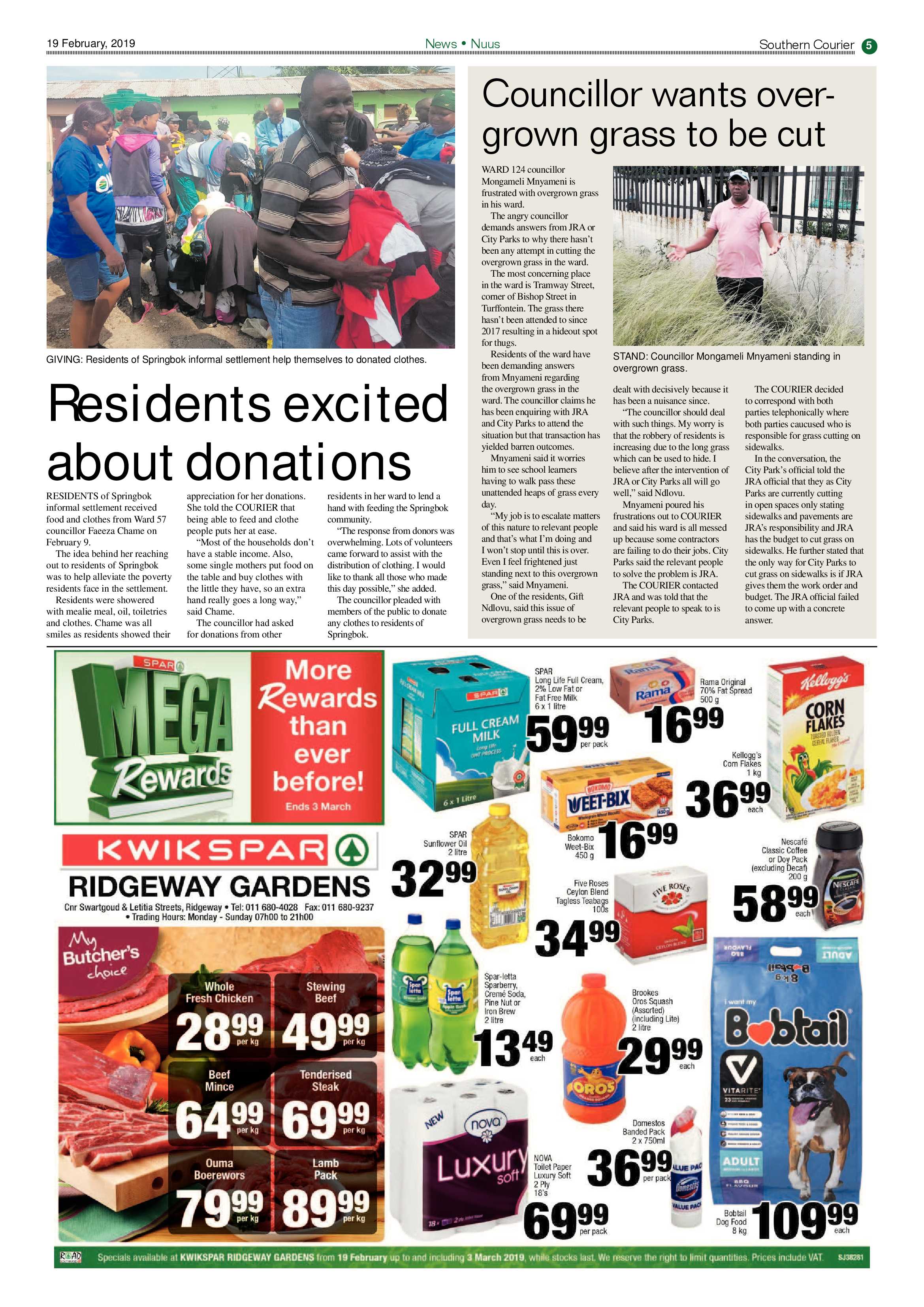 Southern Courier 19 February 2019 page 5