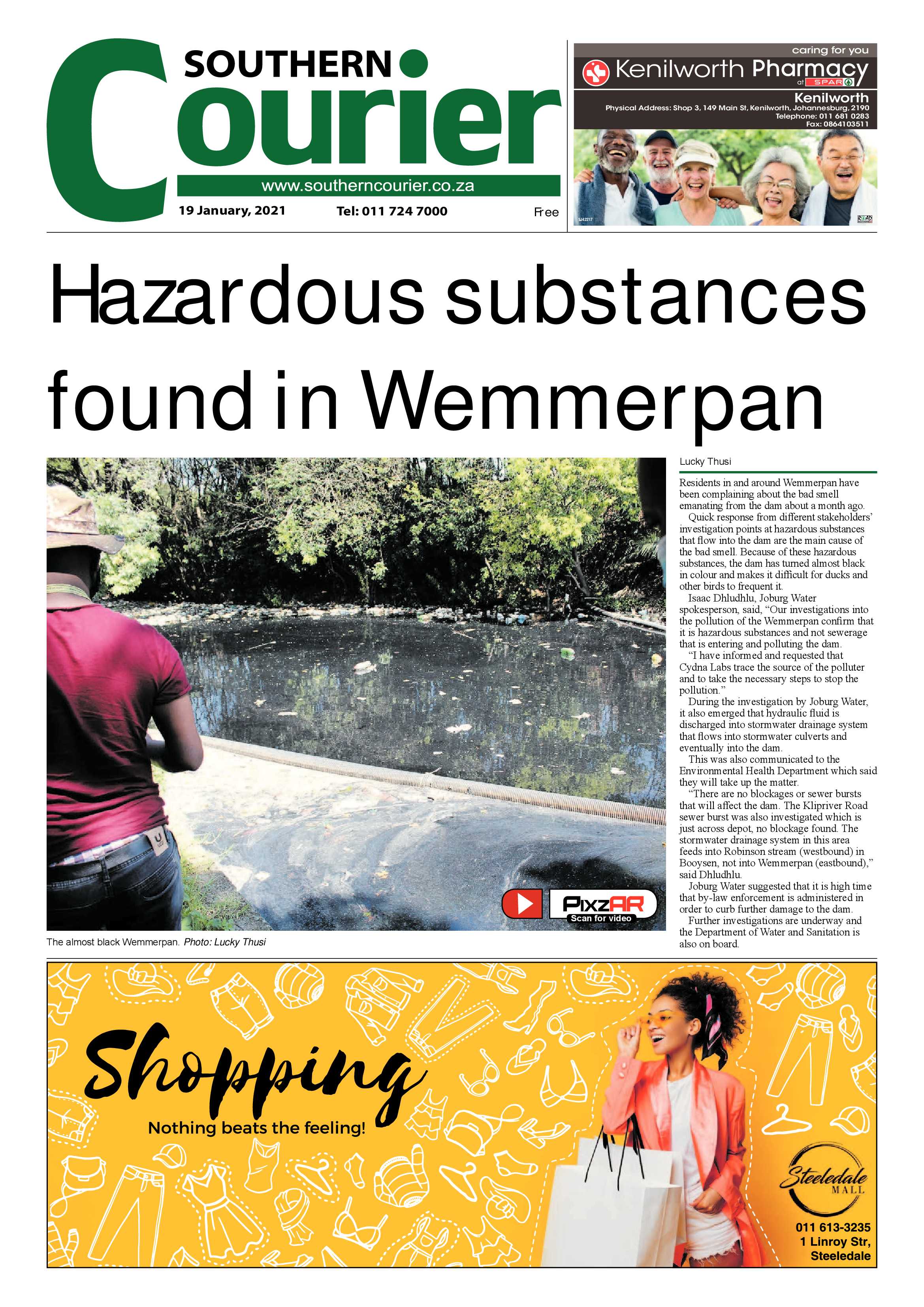 Southern Courier 19 January 2021 page 1