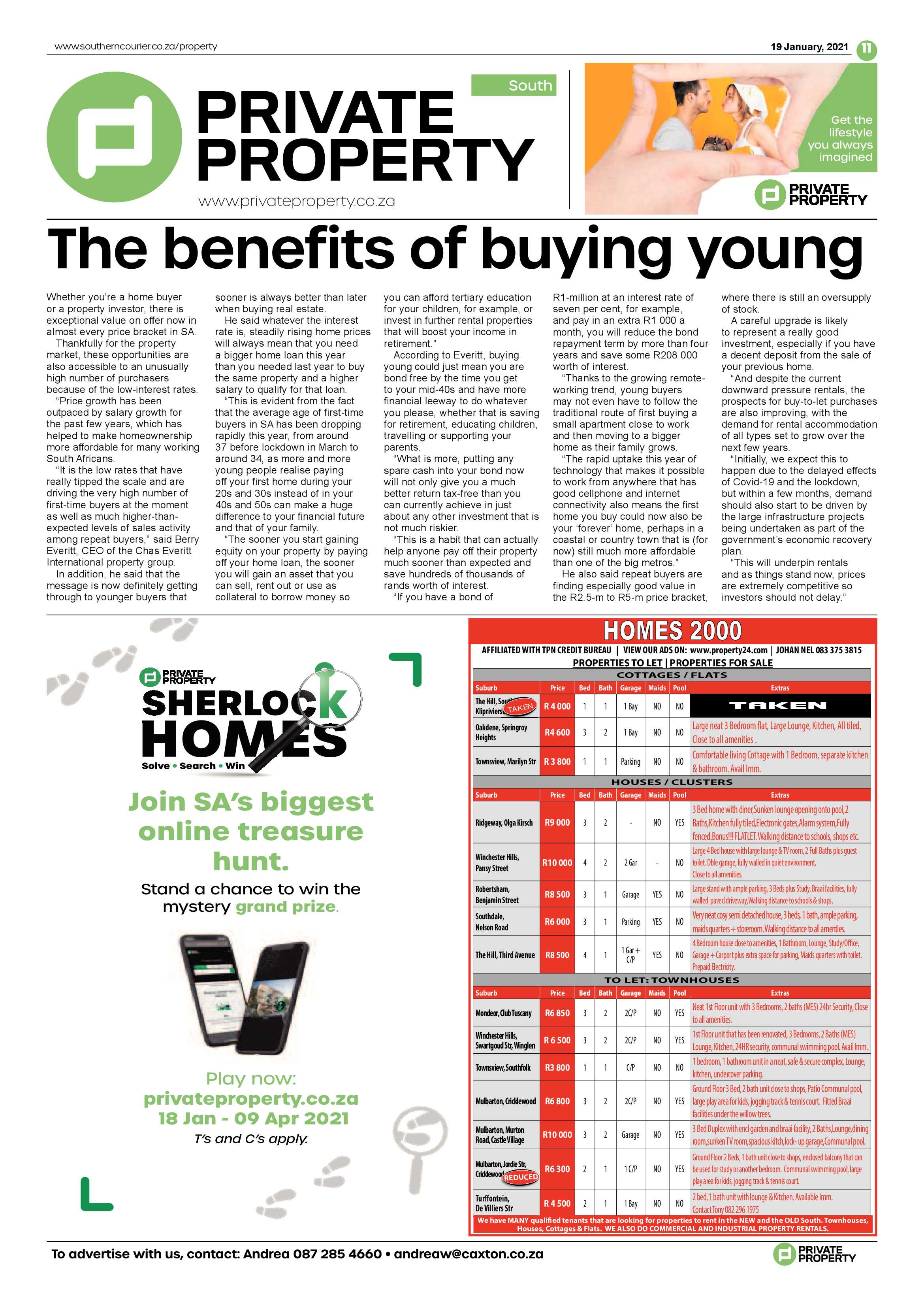 Southern Courier 19 January 2021 page 11