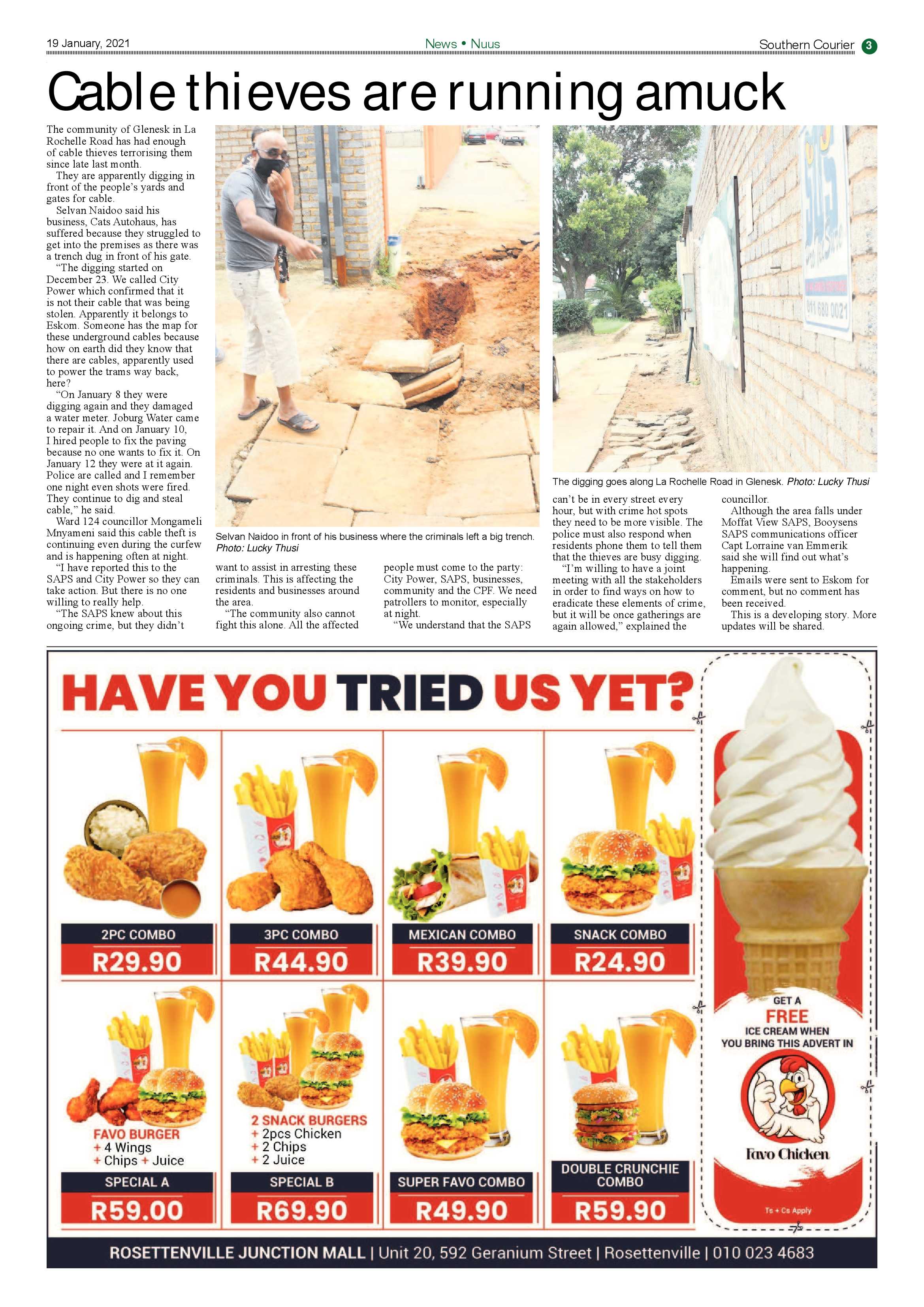 Southern Courier 19 January 2021 page 3