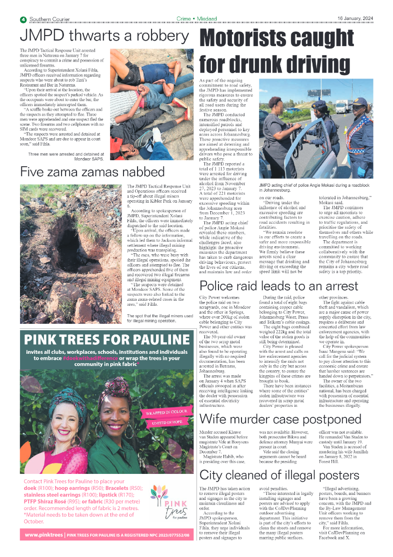Southern Courier 19 January 2024 page 4