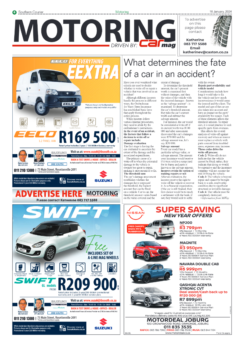 Southern Courier 19 January 2024 page 6