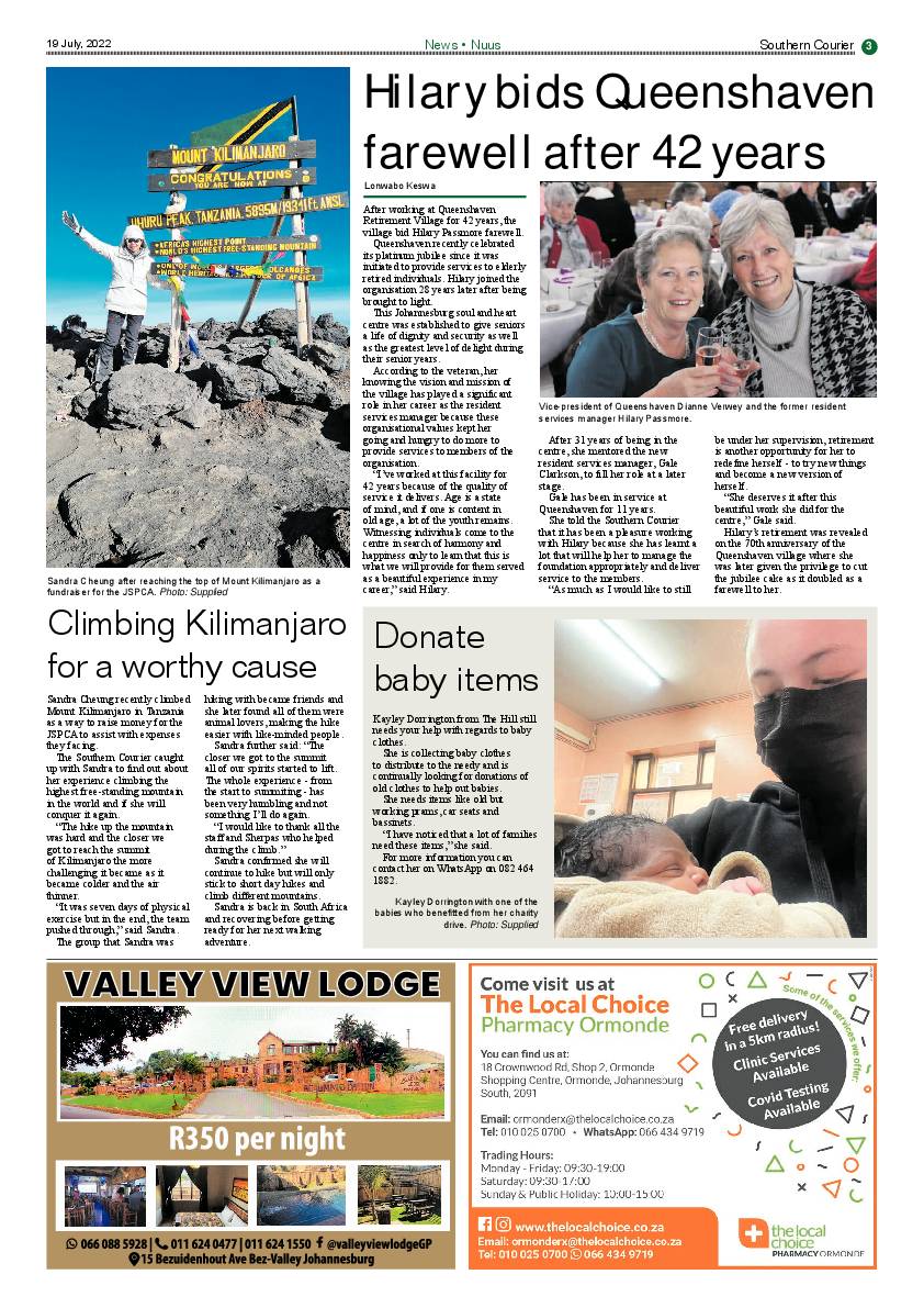 Southern Courier 19 July 2022 page 3