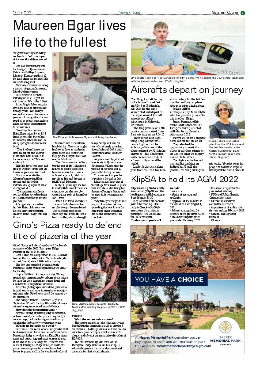 Southern Courier 19 July 2022 page 7
