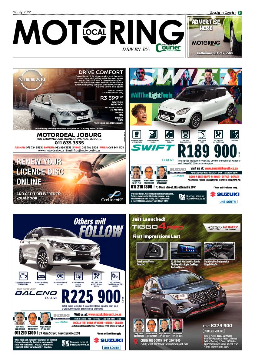 Southern Courier 19 July 2022 page 9