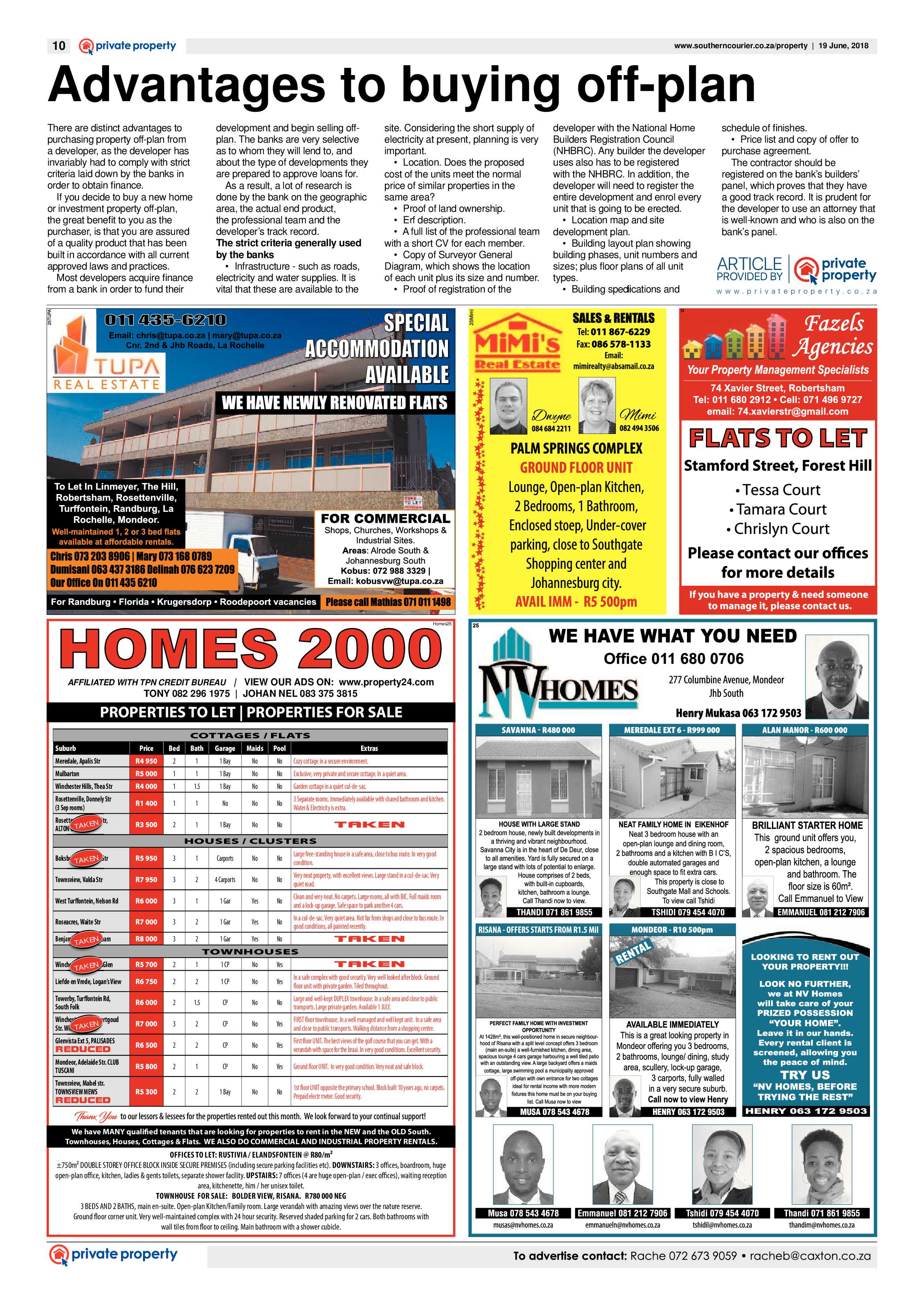Southern Courier 19 June 2018 page 10