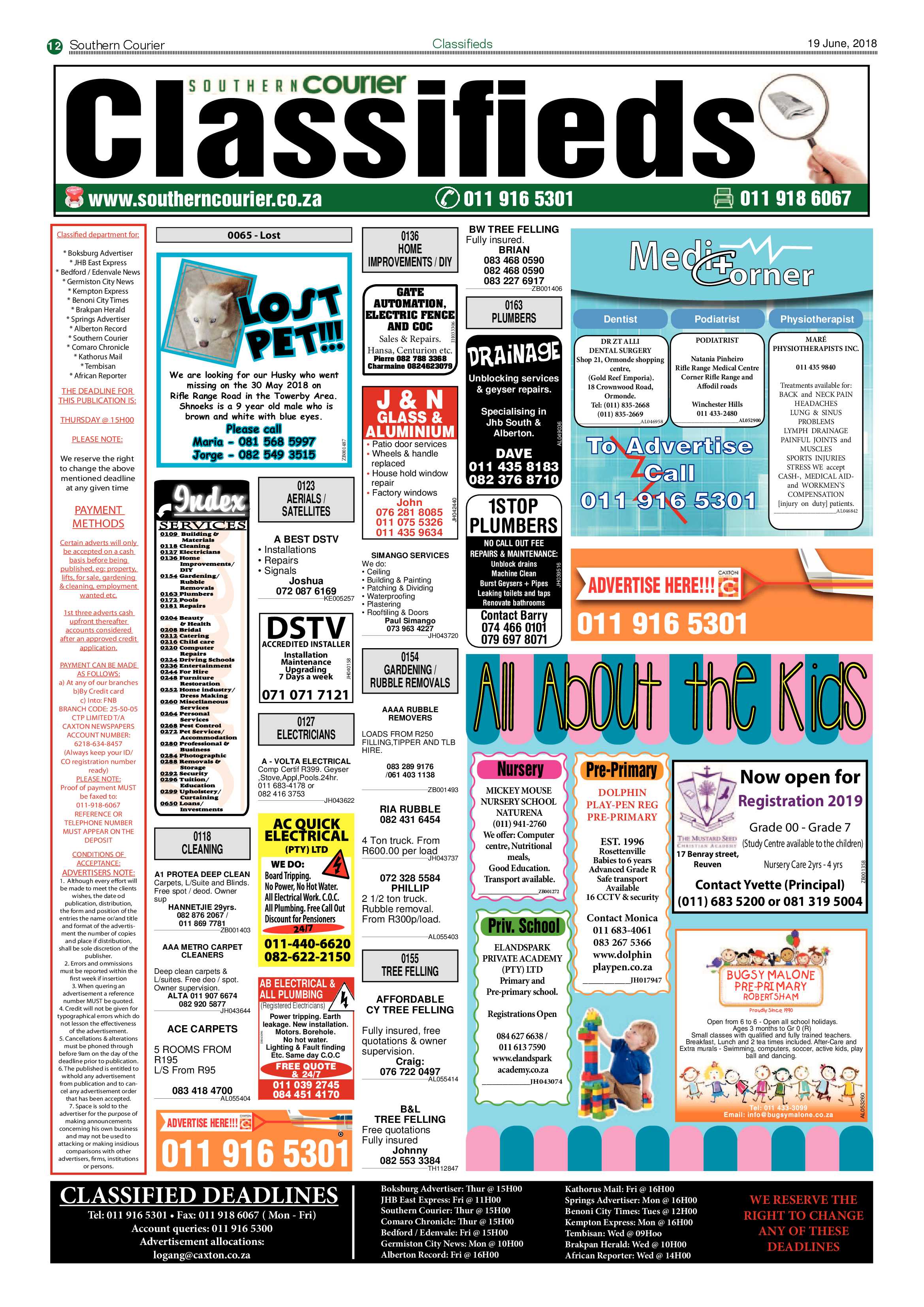 Southern Courier 19 June 2018 page 12