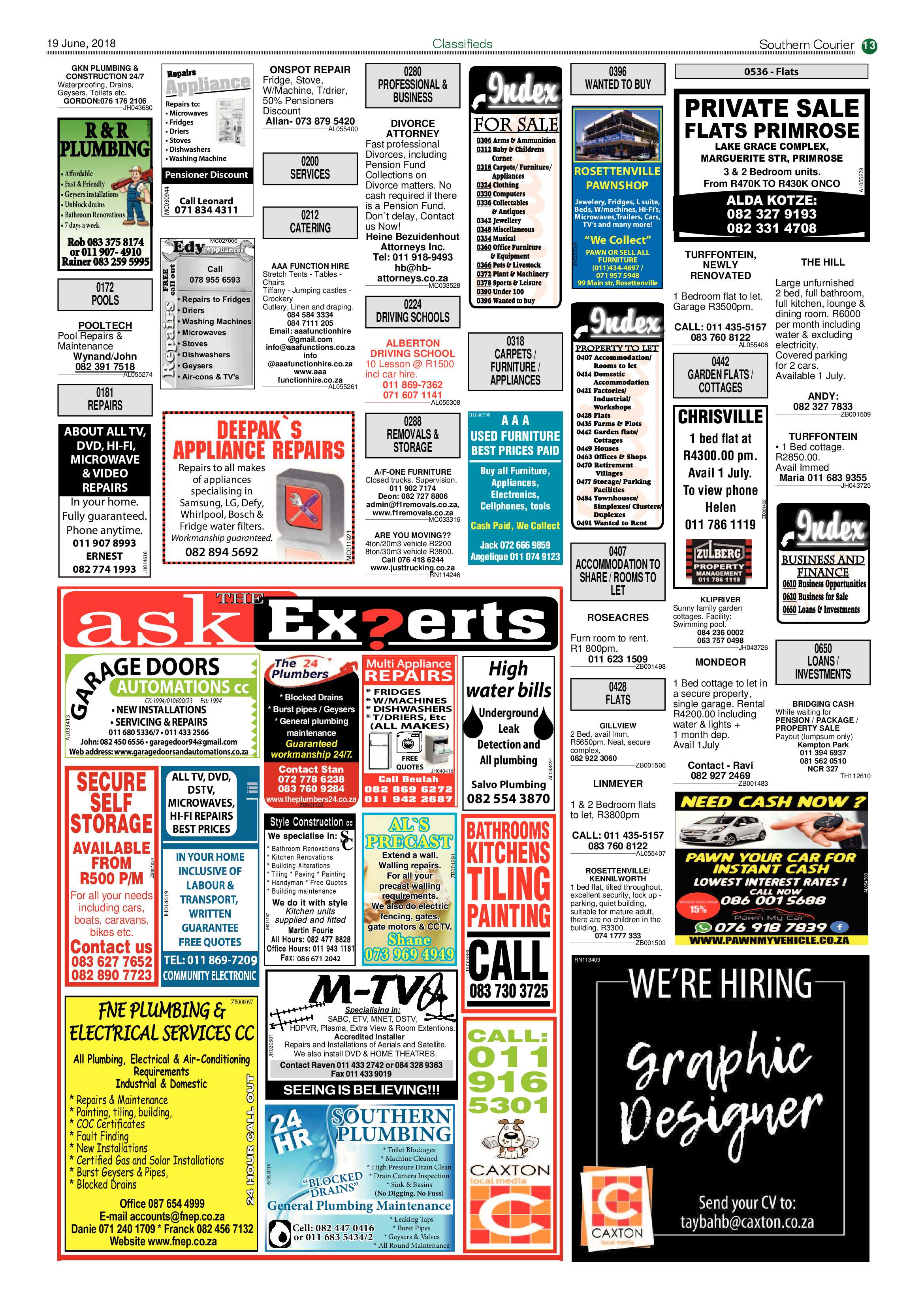 Southern Courier 19 June 2018 page 13