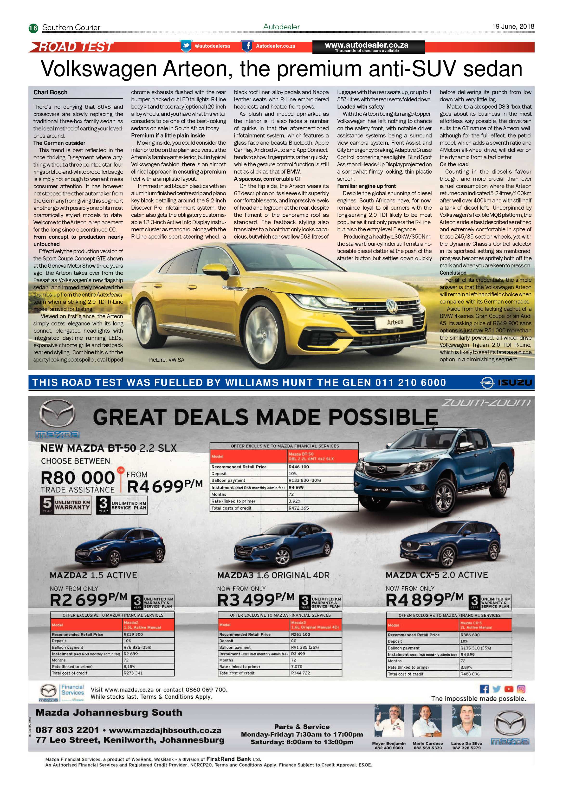 Southern Courier 19 June 2018 page 16