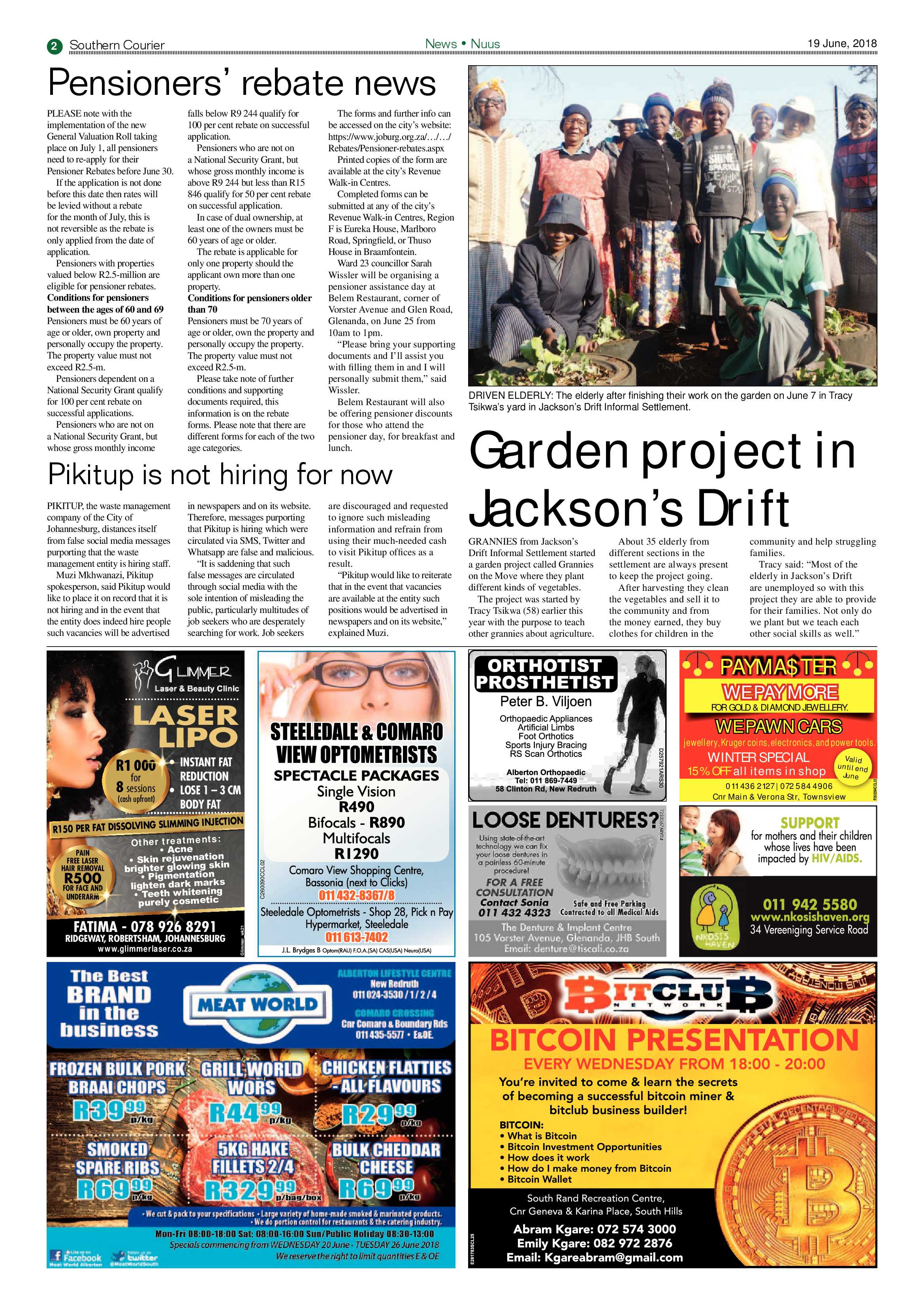 Southern Courier 19 June 2018 page 2