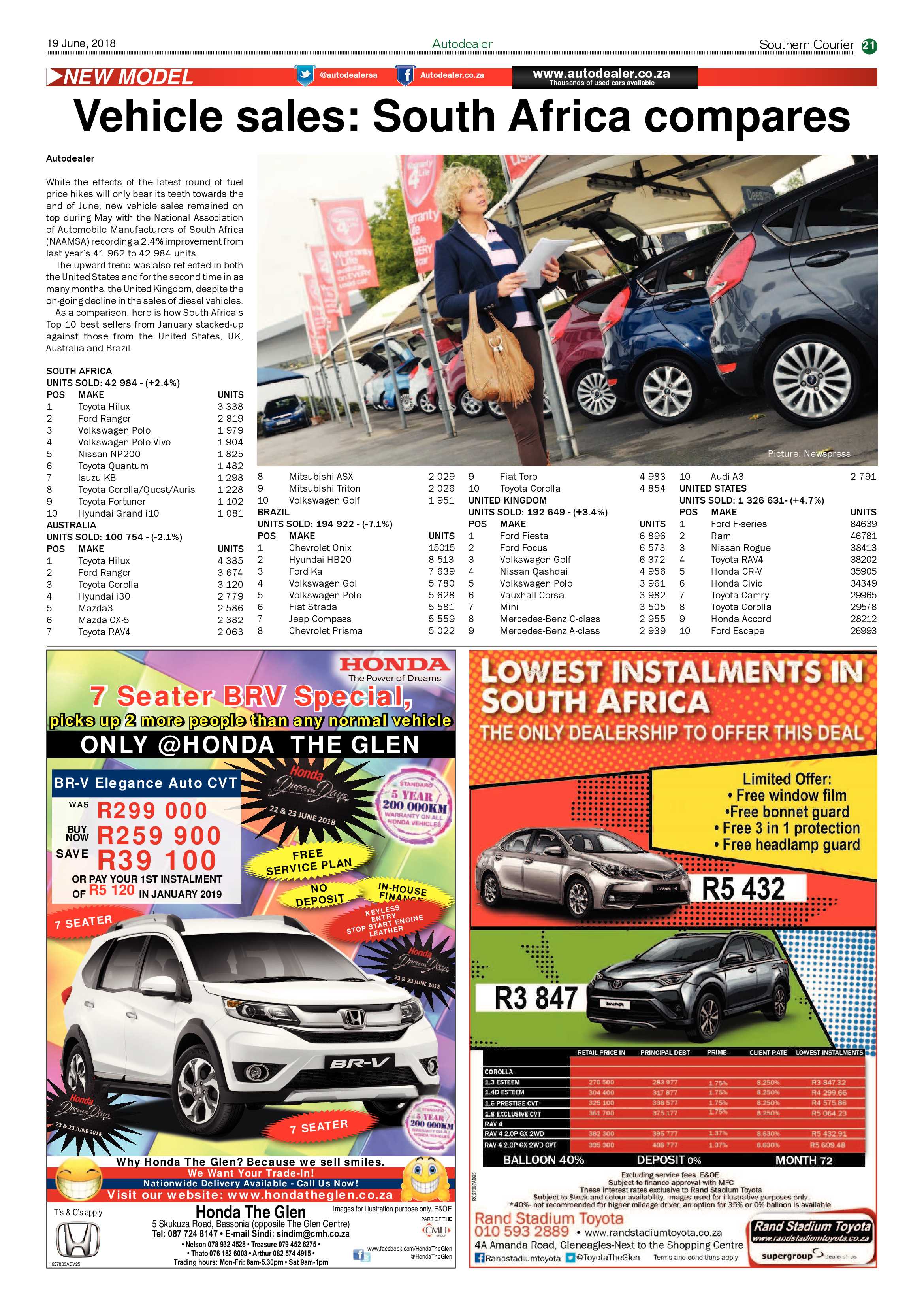 Southern Courier 19 June 2018 page 21