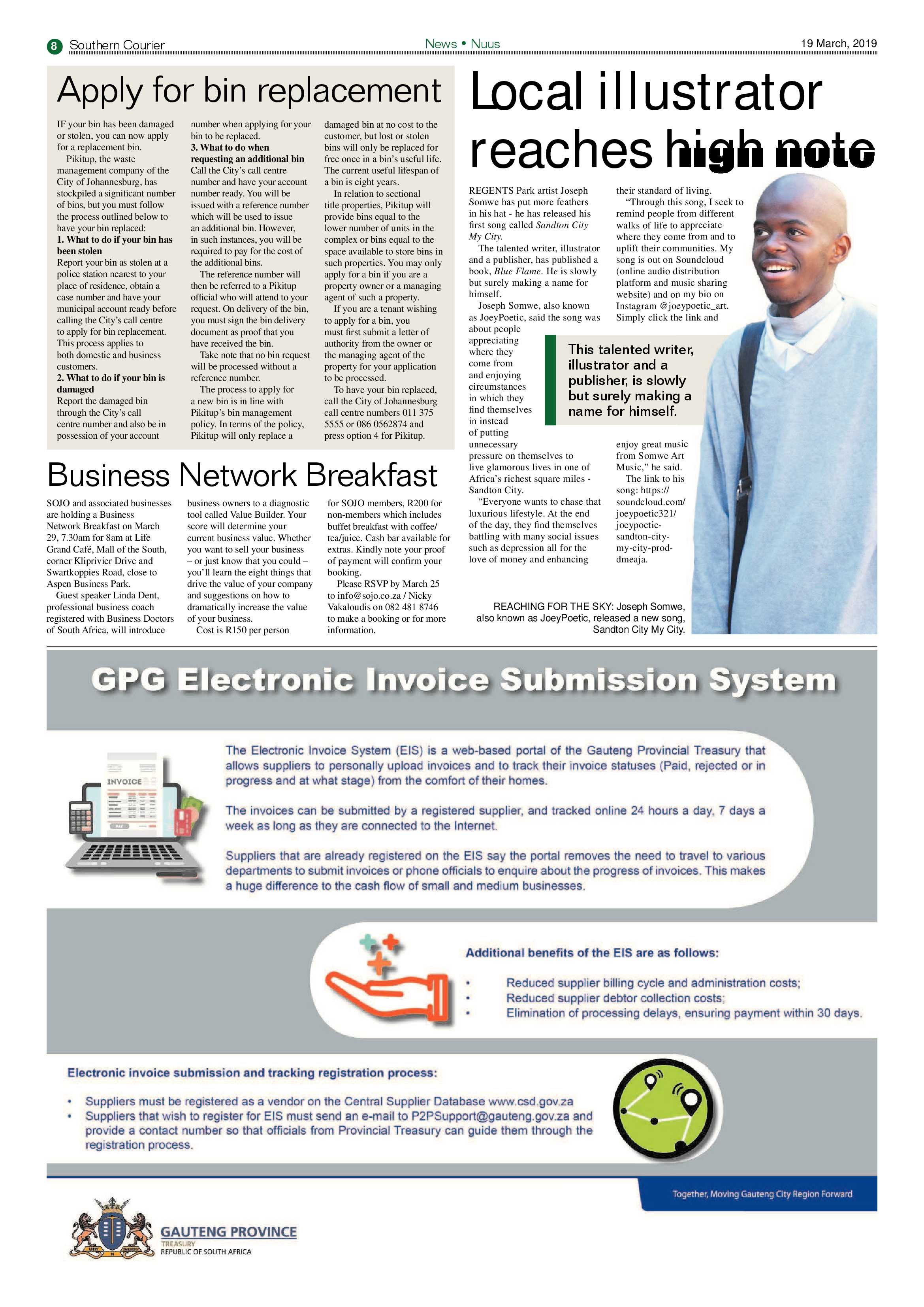 Southern Courier 19 March 2019 page 8