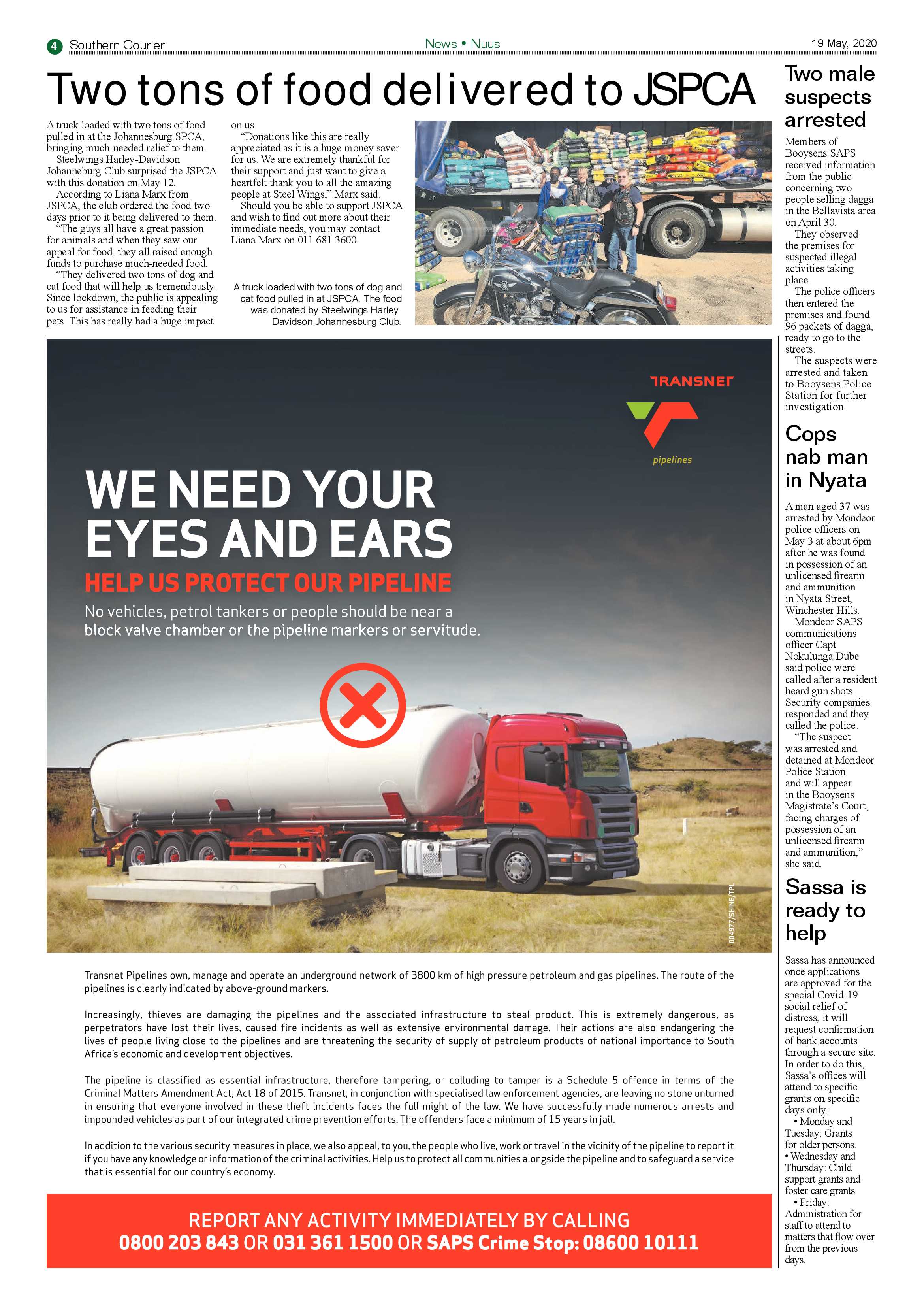 Southern Courier 19 May 2020 page 4