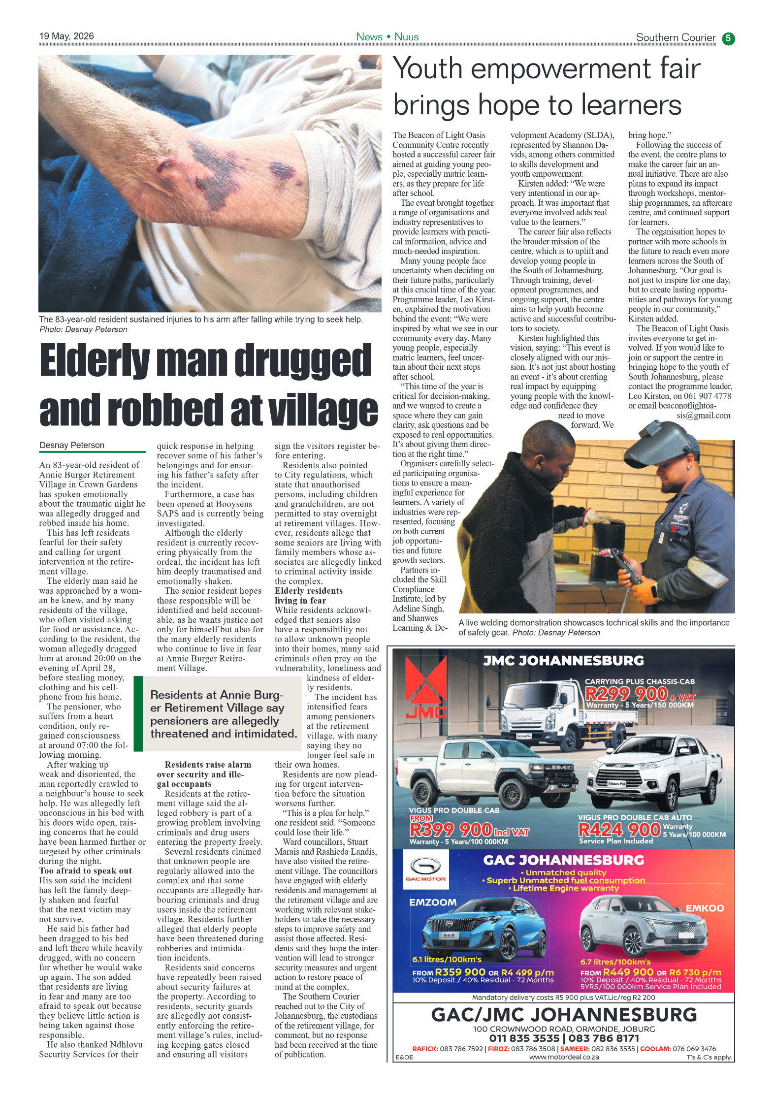 Southern Courier 19 May 2026 page 5