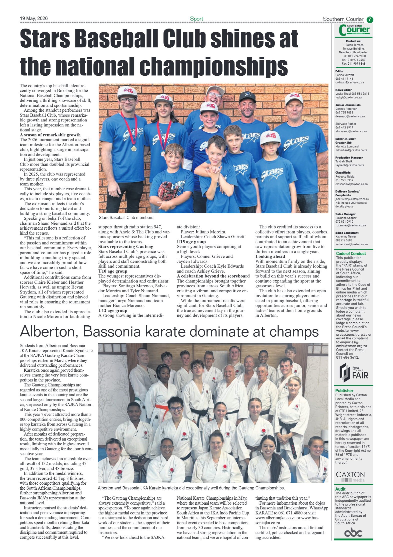 Southern Courier 19 May 2026 page 7