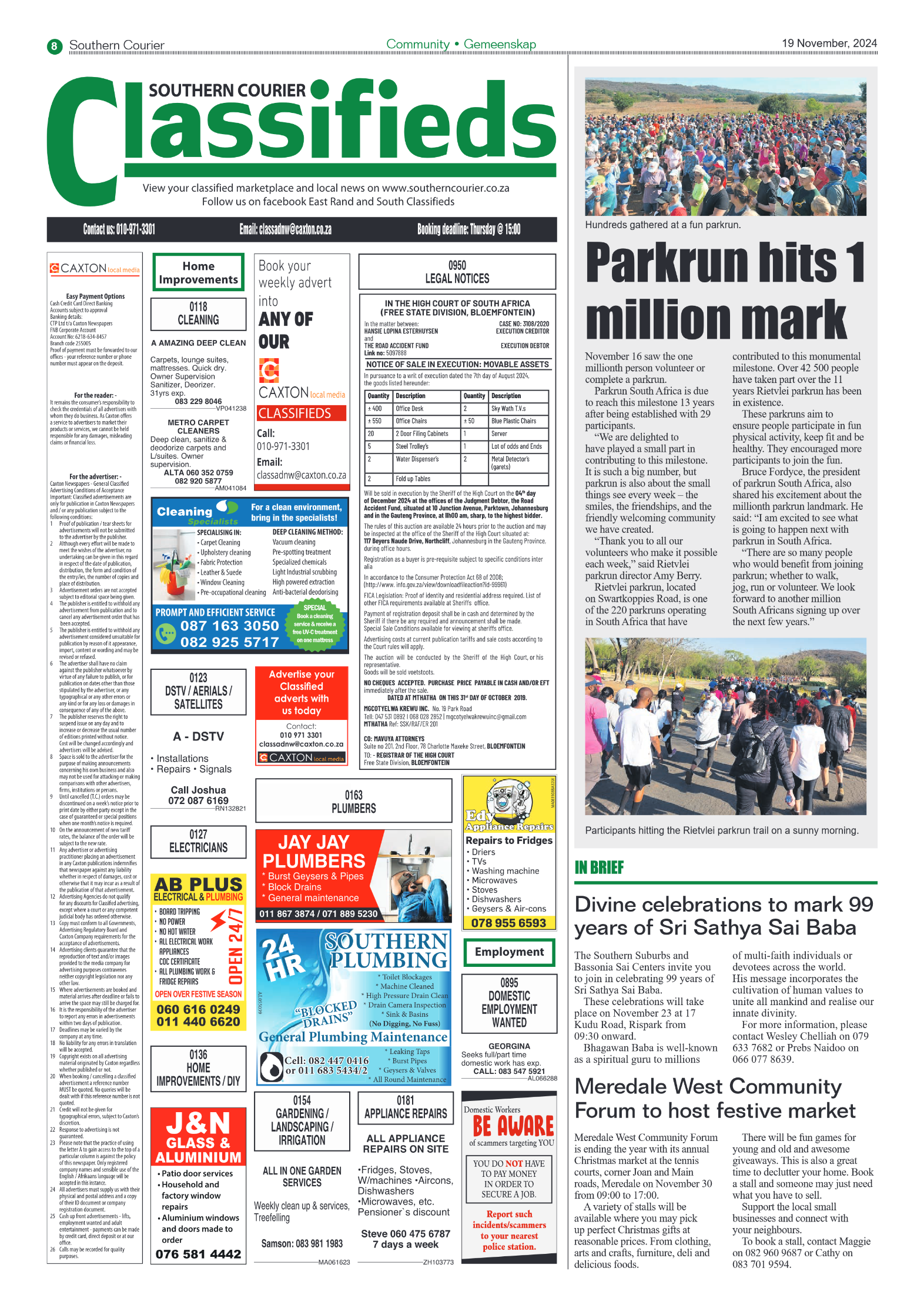 Southern Courier 19 November 2024 page 10