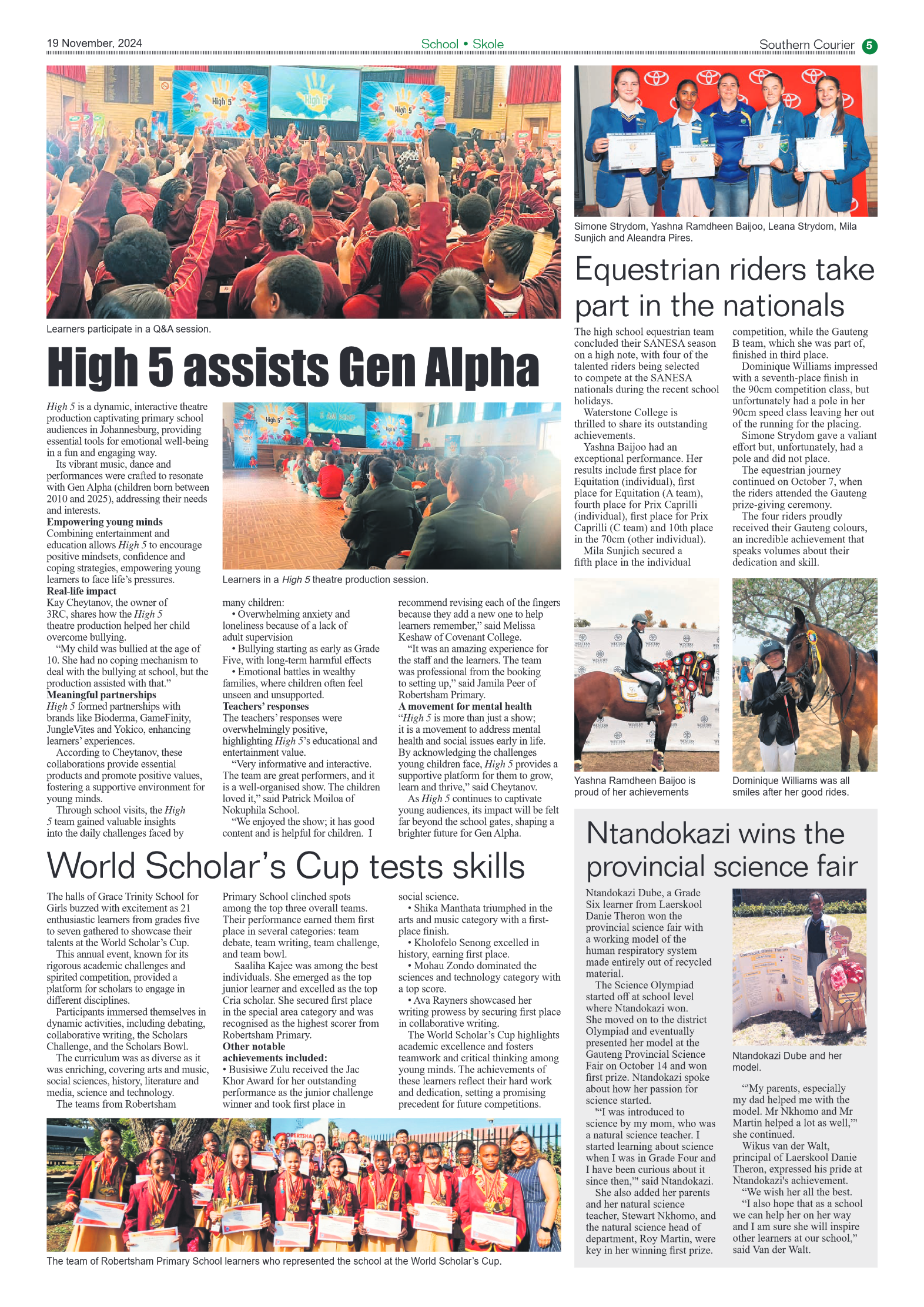 Southern Courier 19 November 2024 page 7