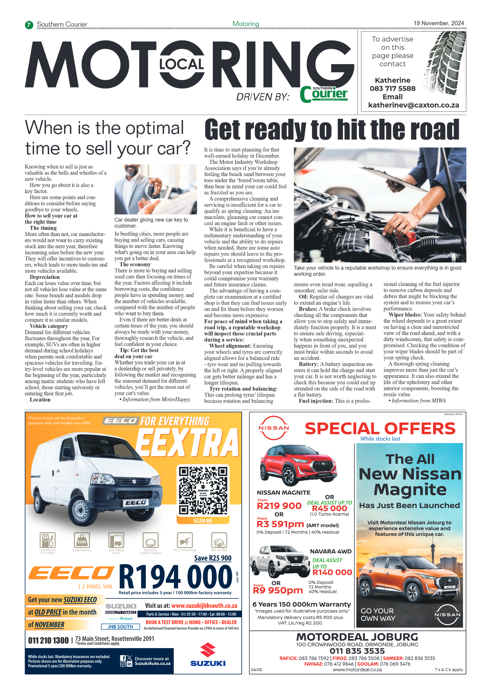 Southern Courier 19 November 2024 page 9