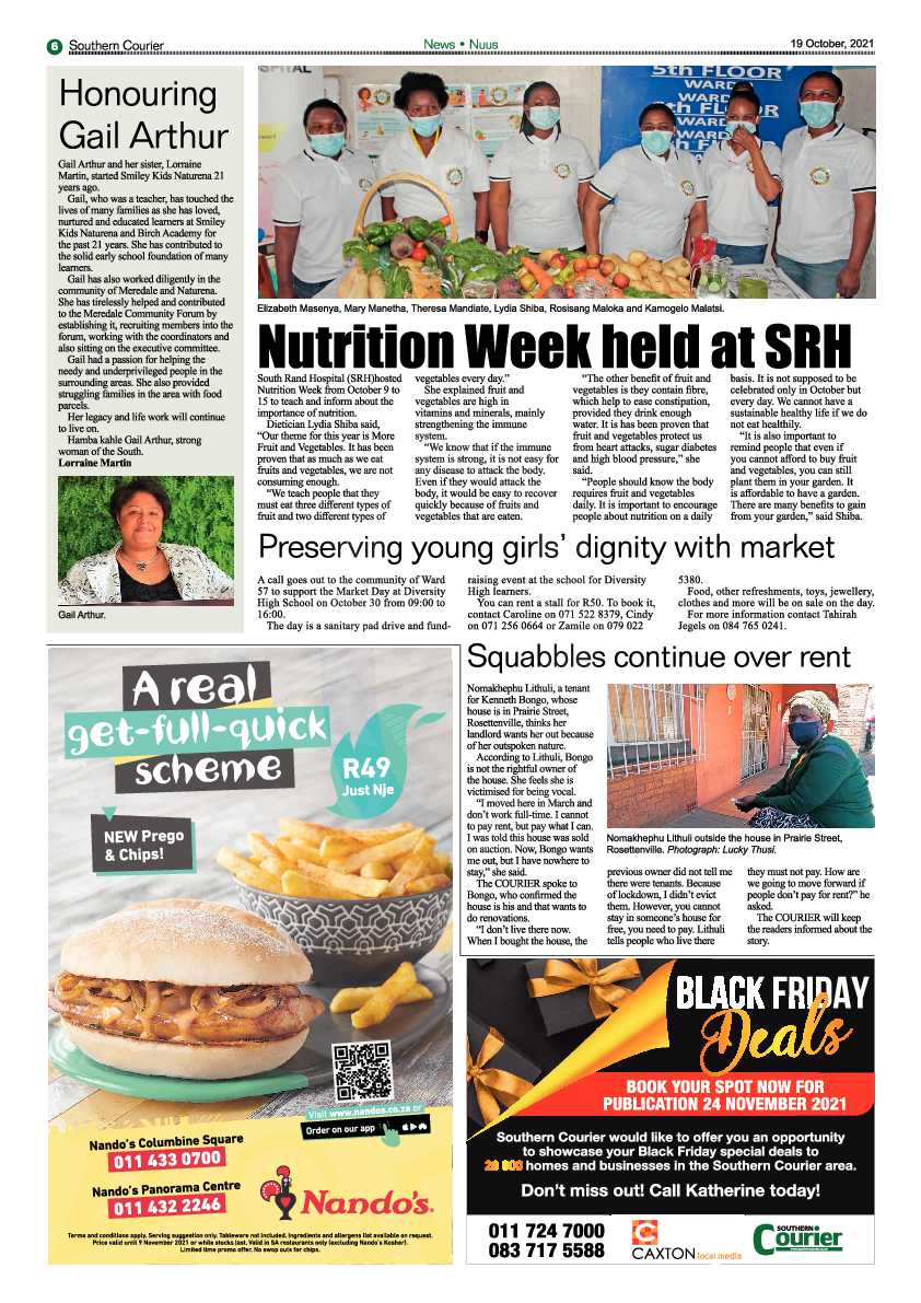 Southern Courier 19 October 2021 page 6