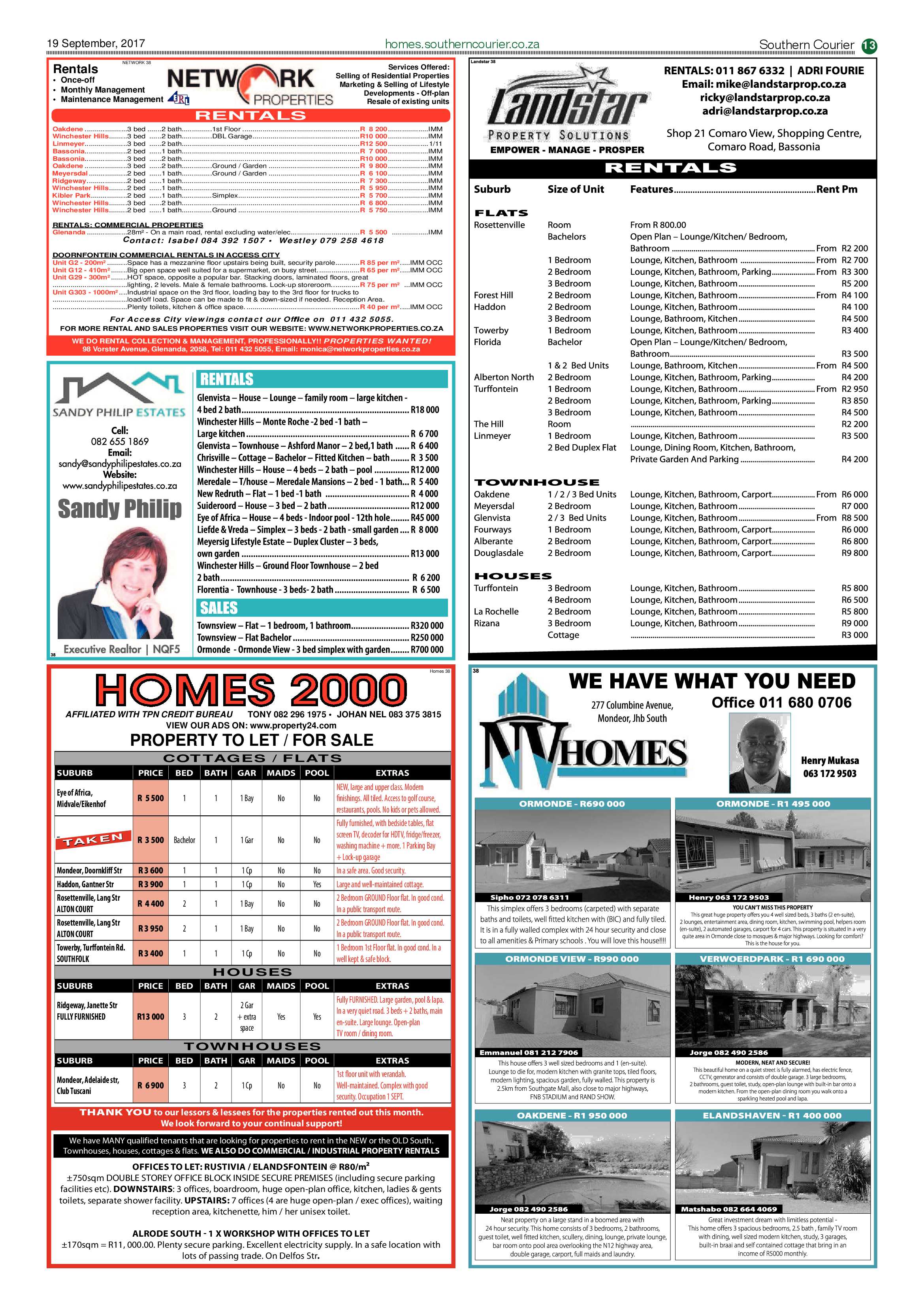 Southern Courier 19 September 2017 page 13