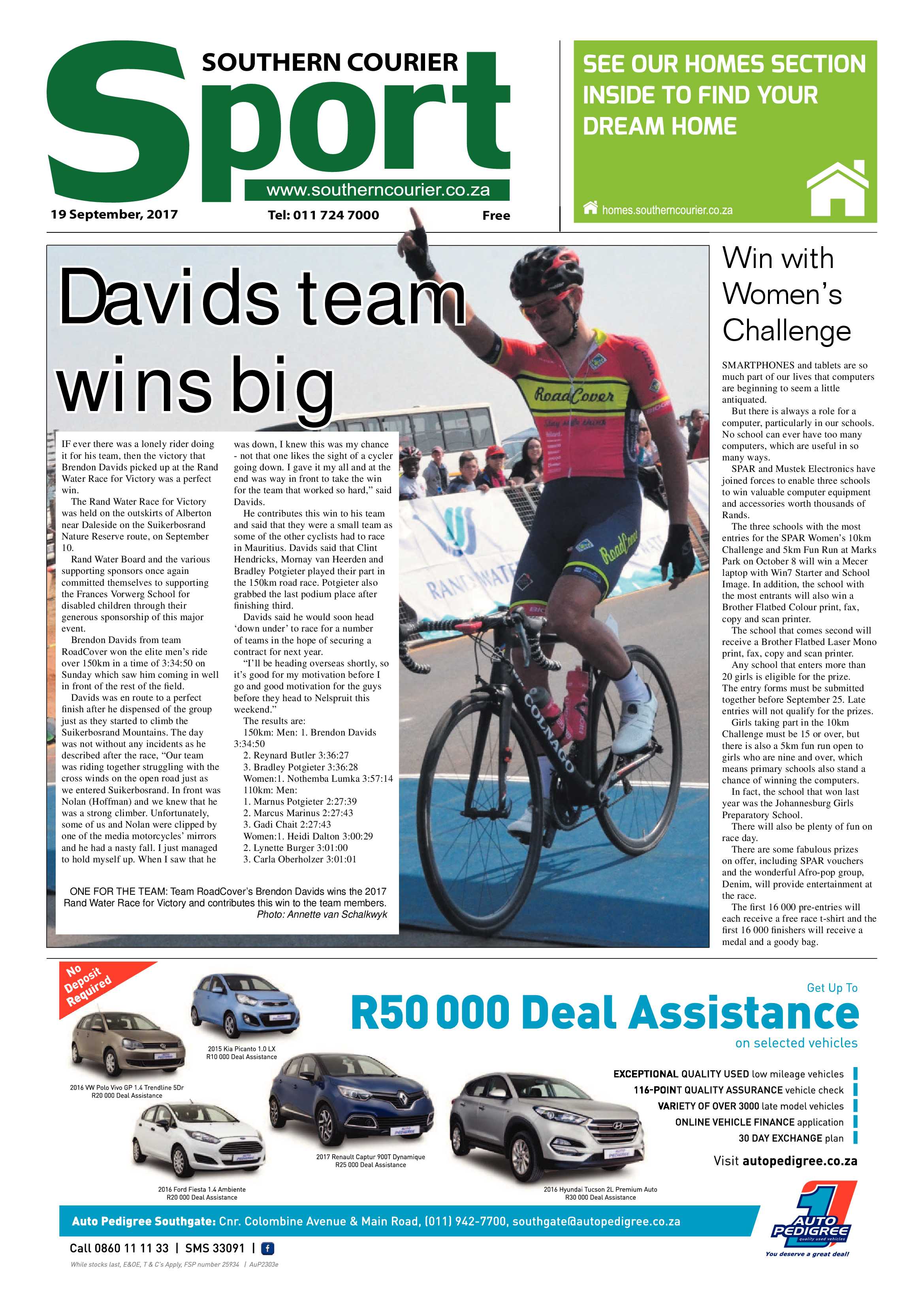 Southern Courier 19 September 2017 page 20