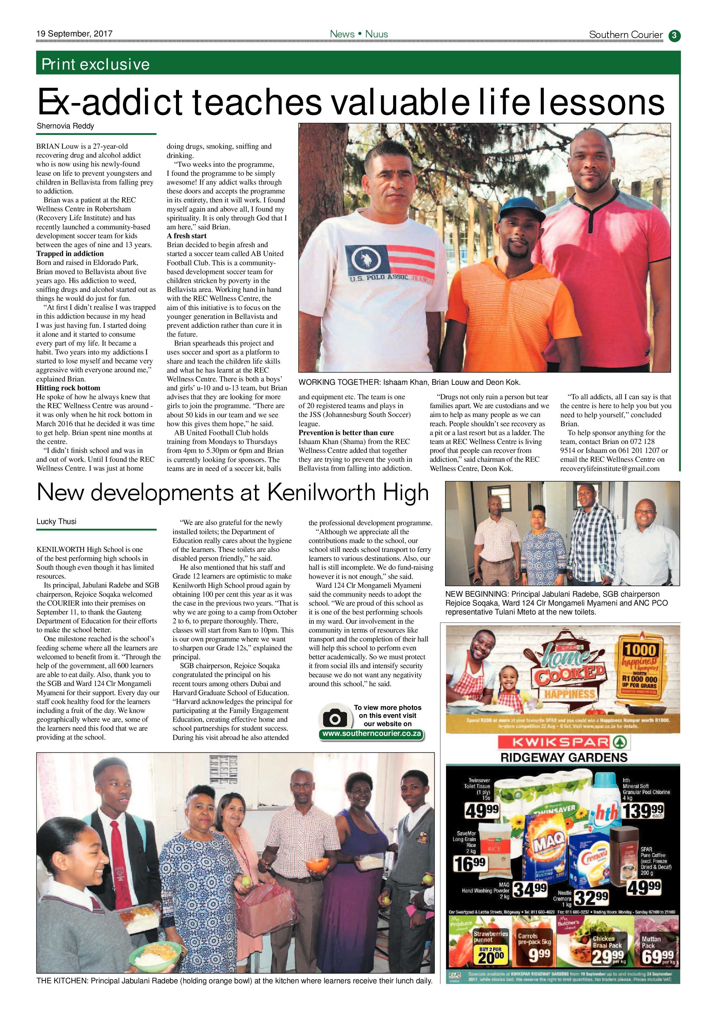 Southern Courier 19 September 2017 page 3