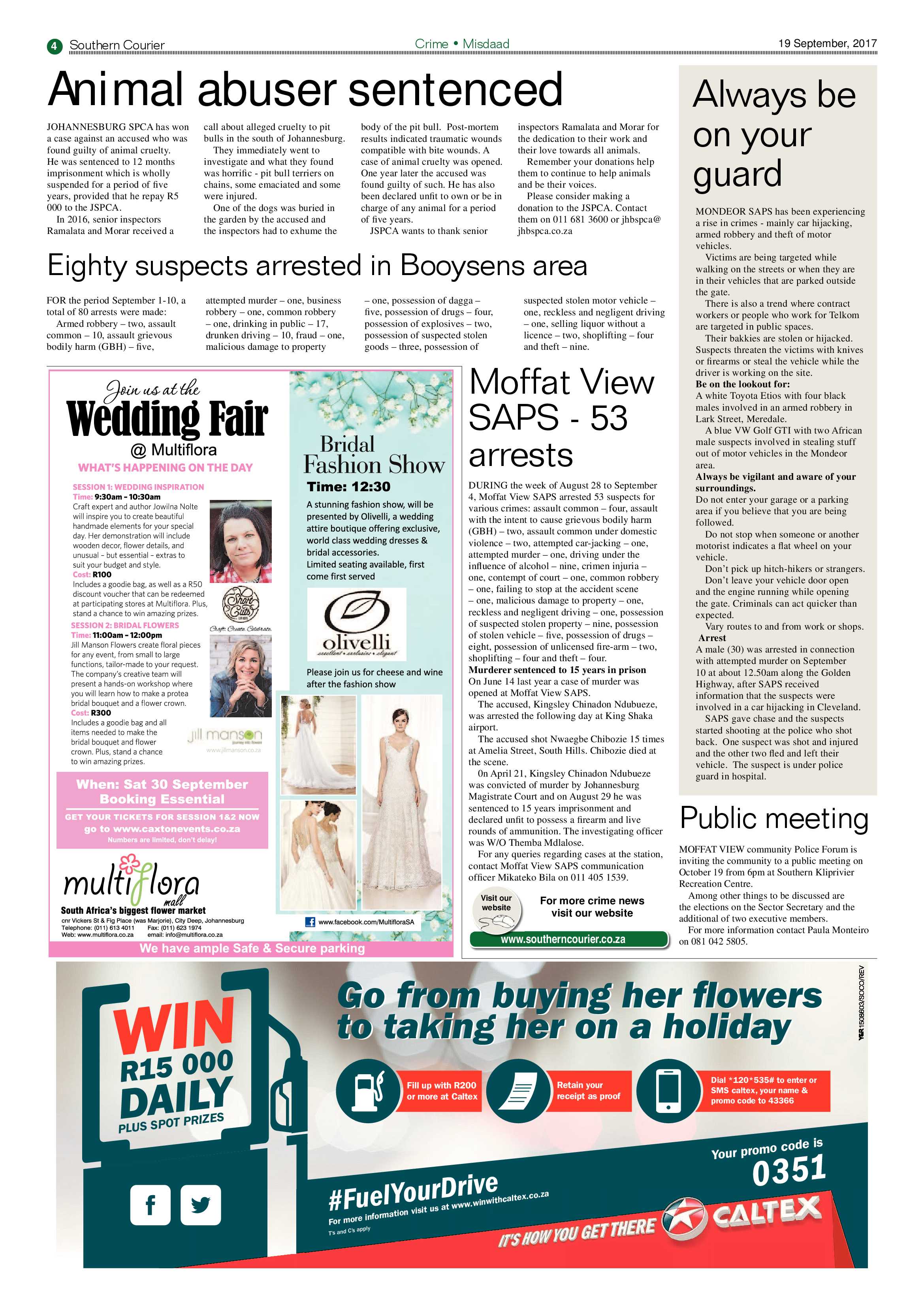 Southern Courier 19 September 2017 page 4