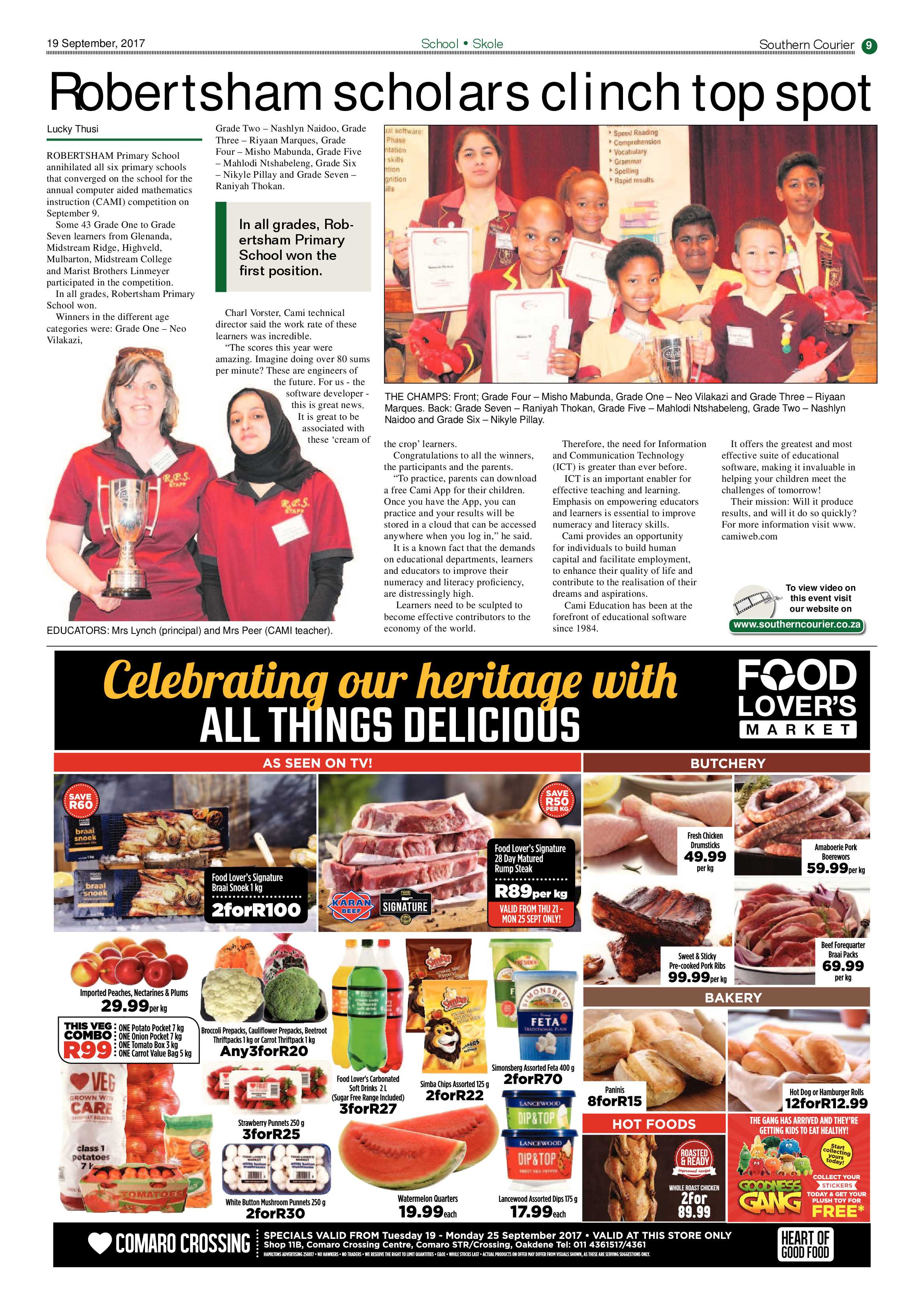 Southern Courier 19 September 2017 page 9