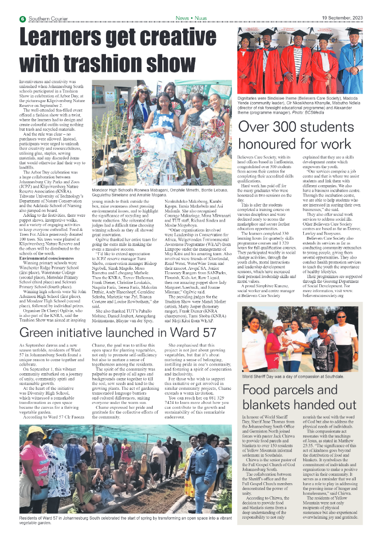 Southern Courier 19 September 2023 page 6