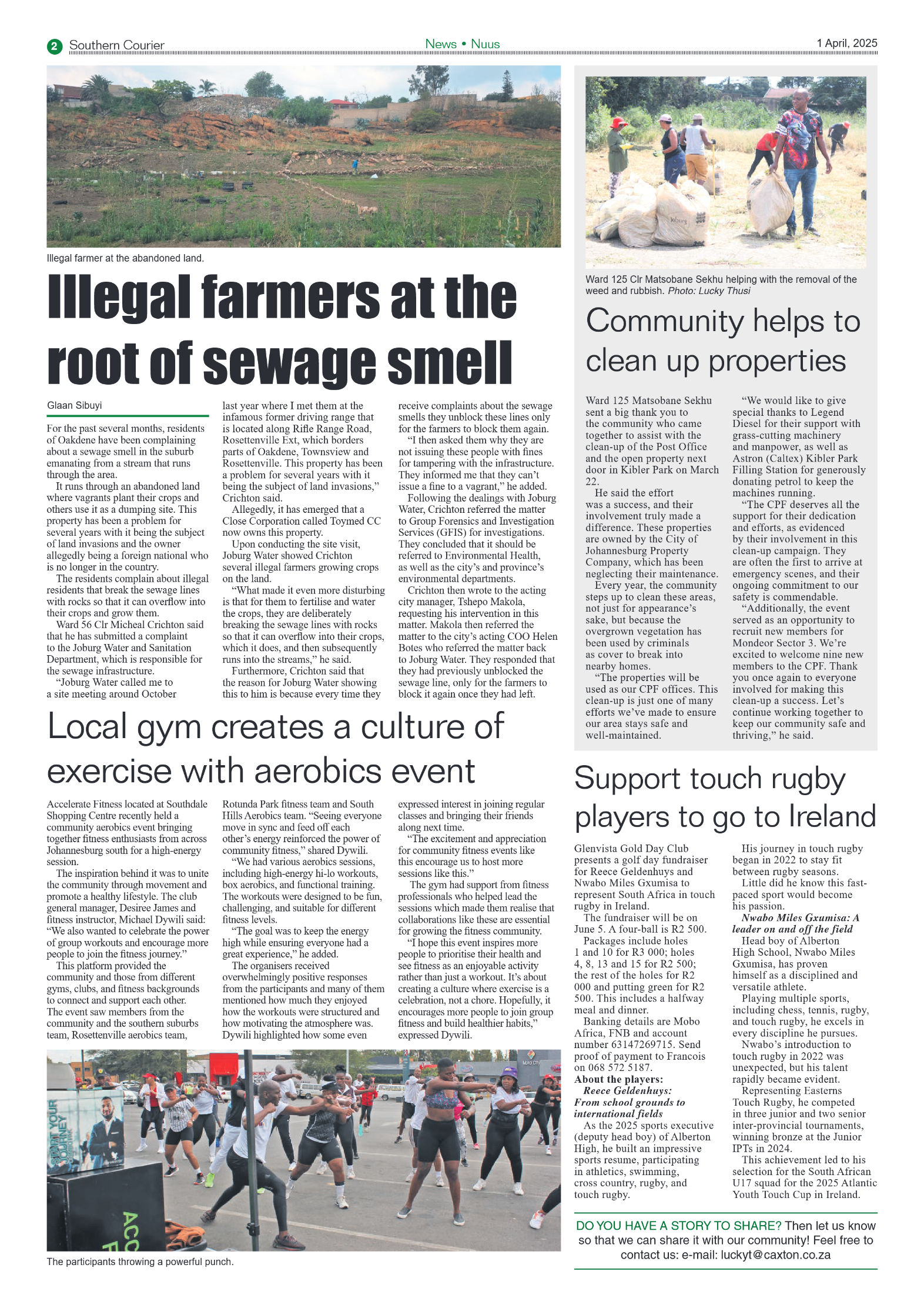 Southern Courier 1 April 2025 page 2
