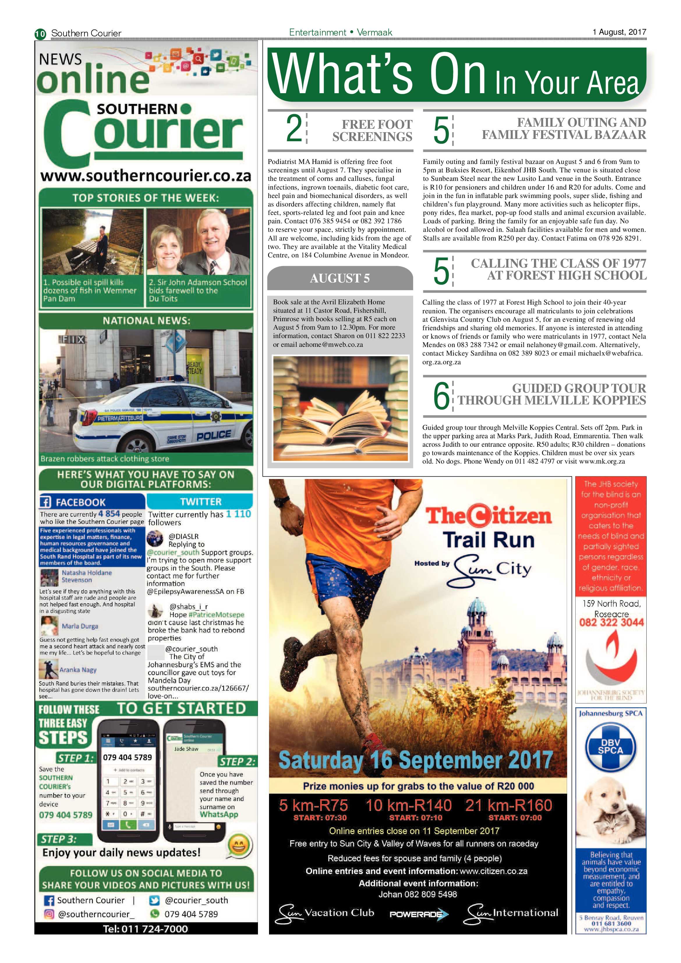 Southern Courier 1 August 2017 page 10