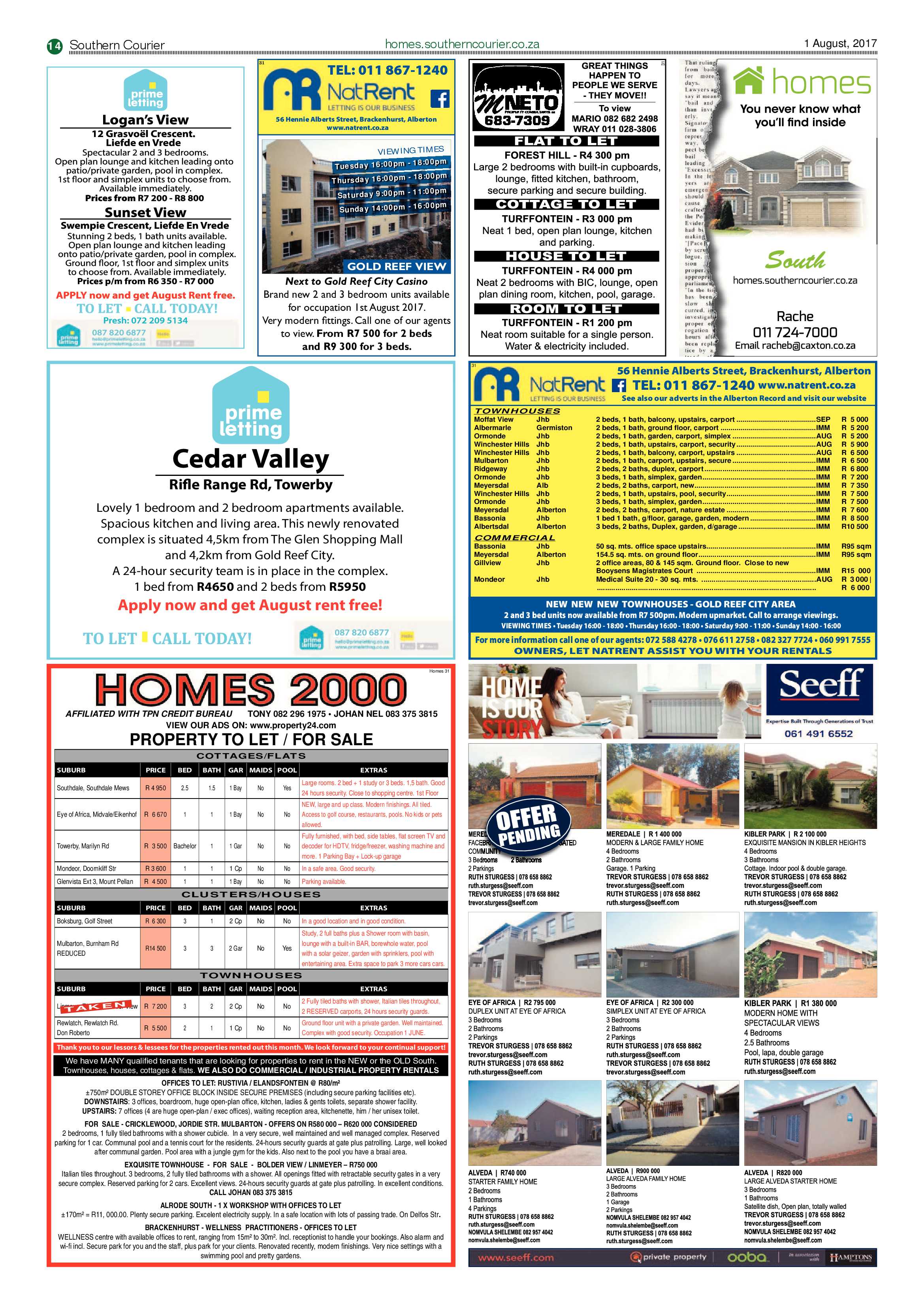 Southern Courier 1 August 2017 page 14