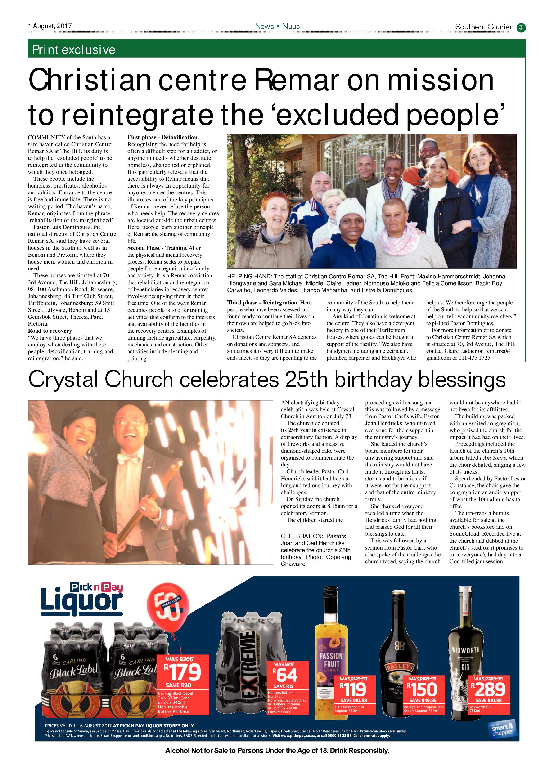 Southern Courier 1 August 2017 page 3
