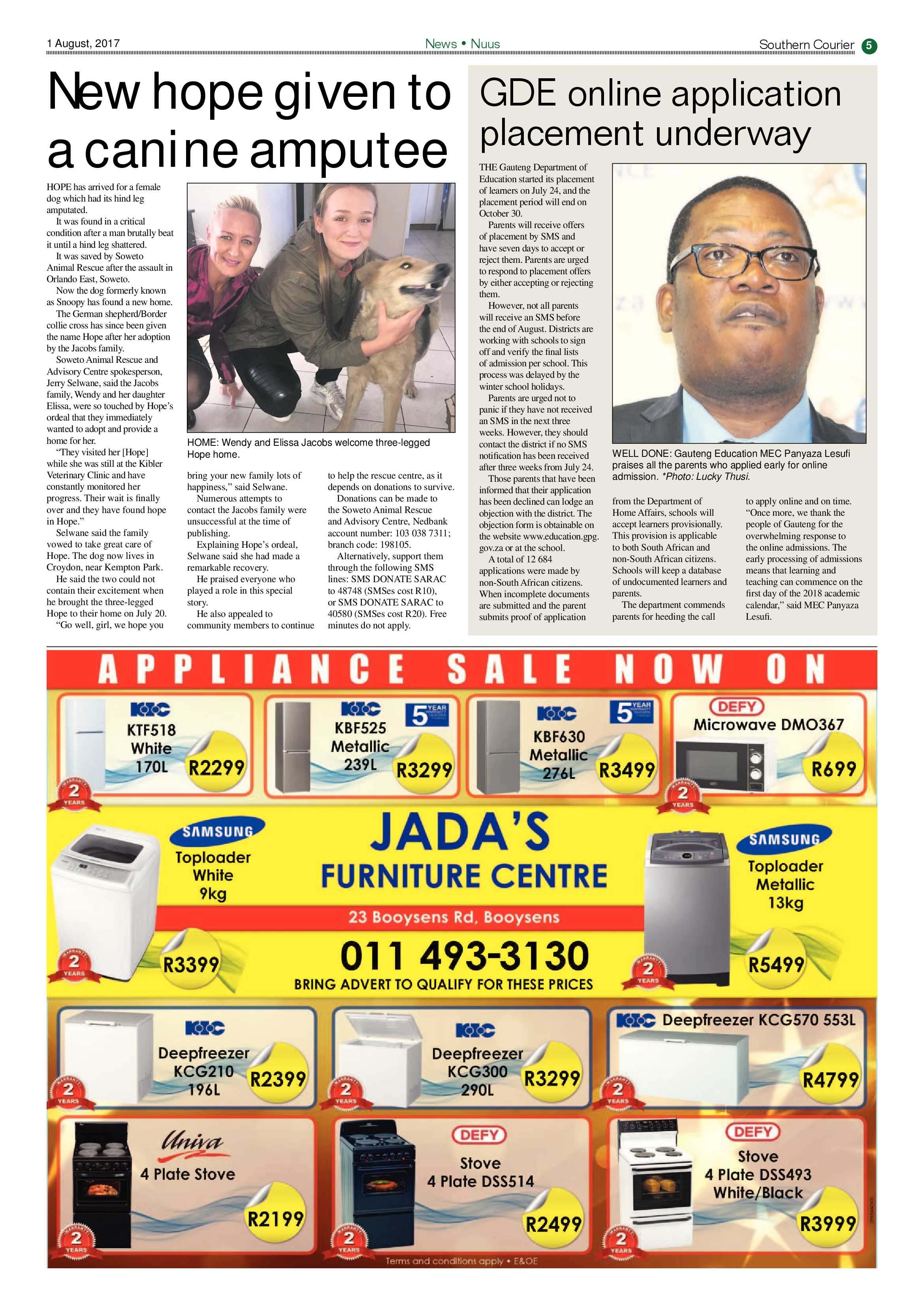Southern Courier 1 August 2017 page 5