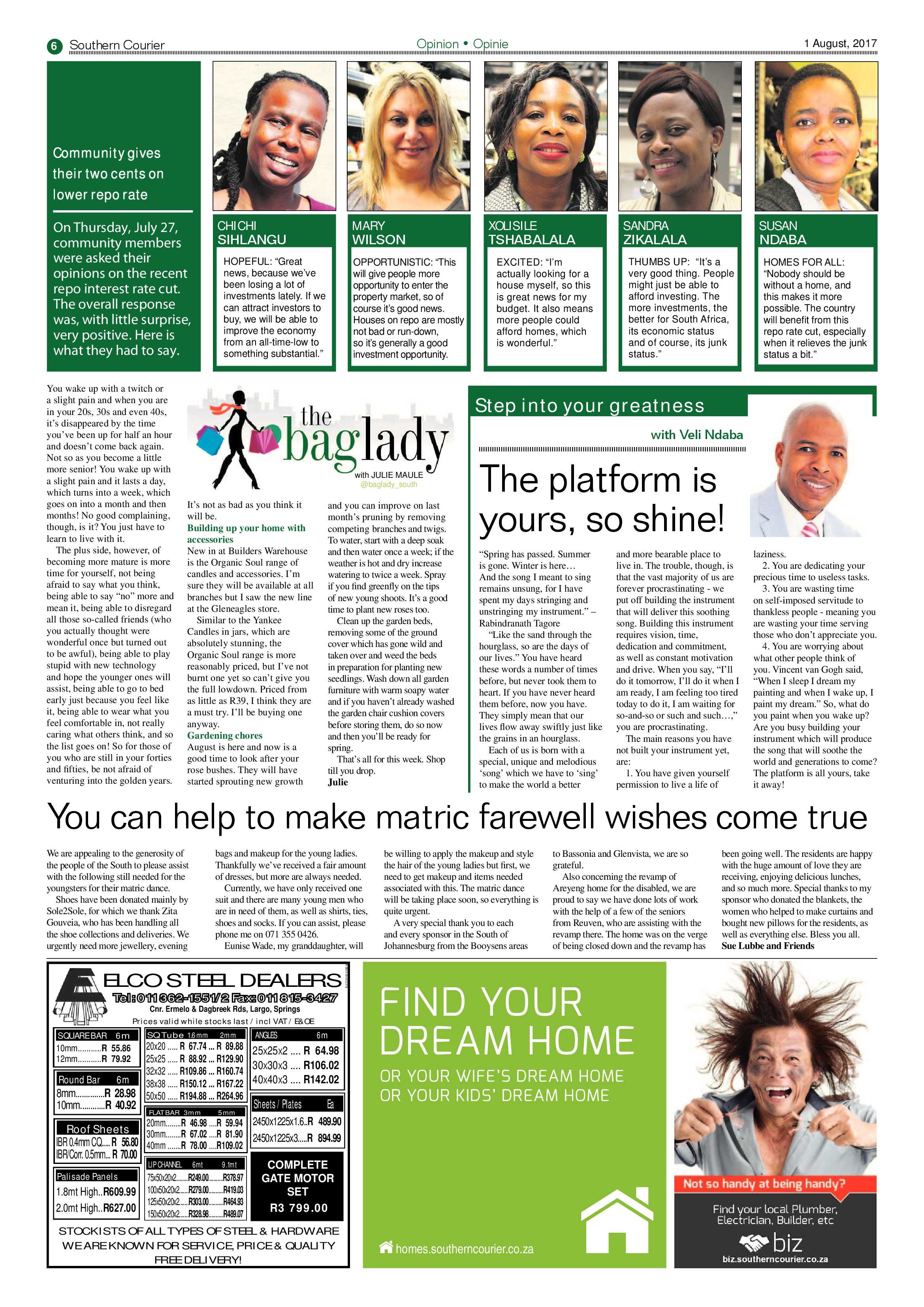 Southern Courier 1 August 2017 page 6