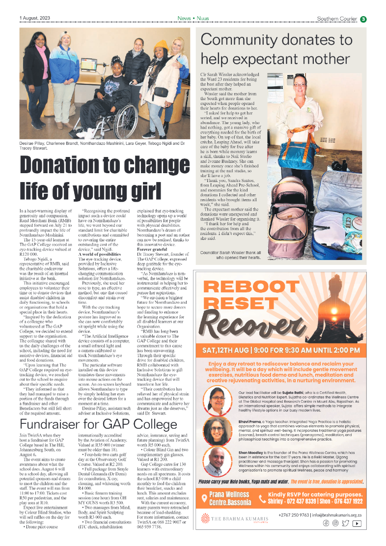 Southern Courier 1 August 2023 page 3
