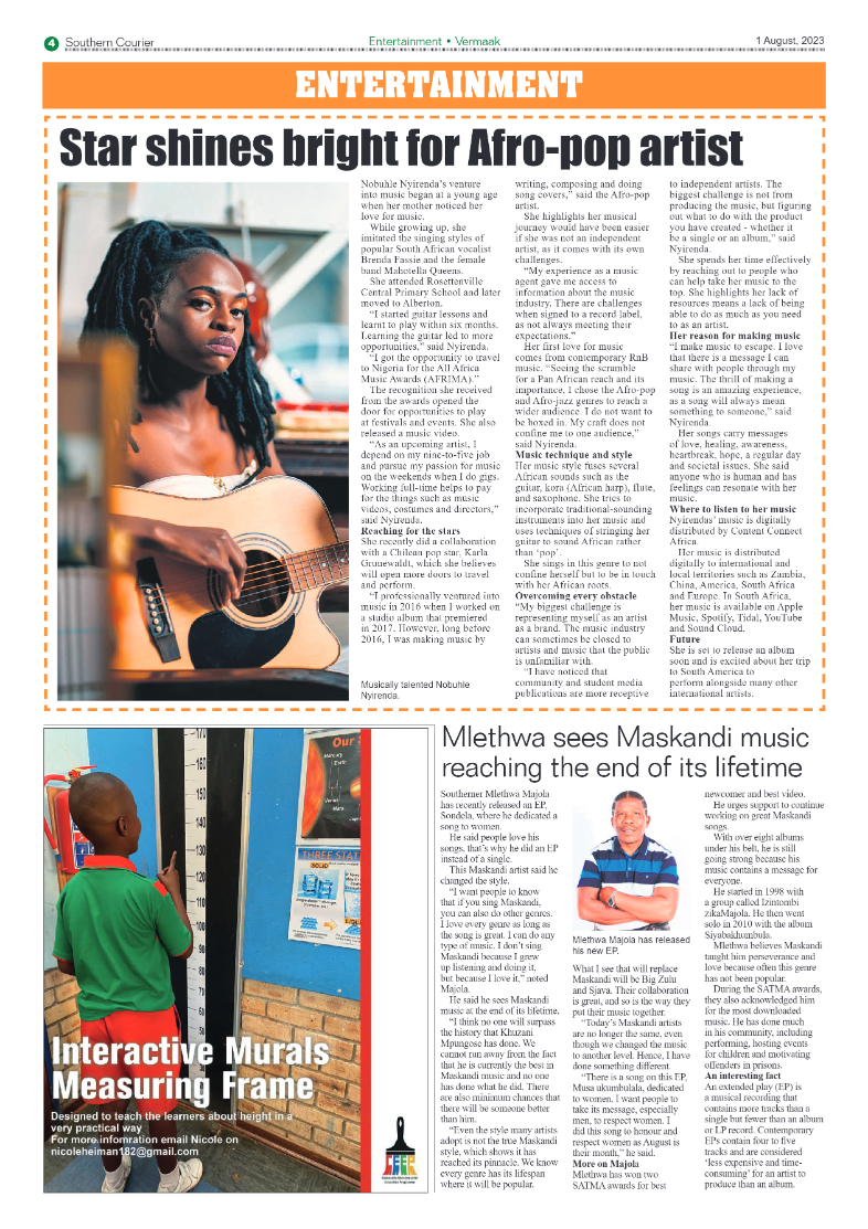Southern Courier 1 August 2023 page 4