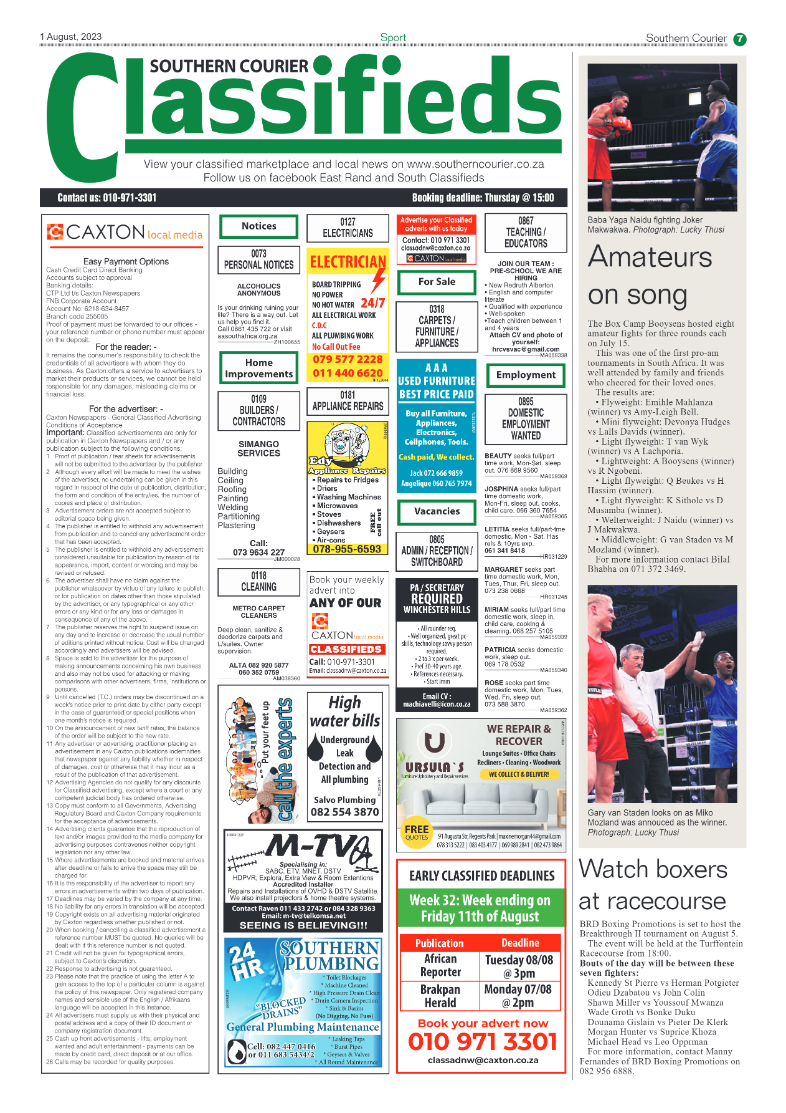 Southern Courier 1 August 2023 page 7