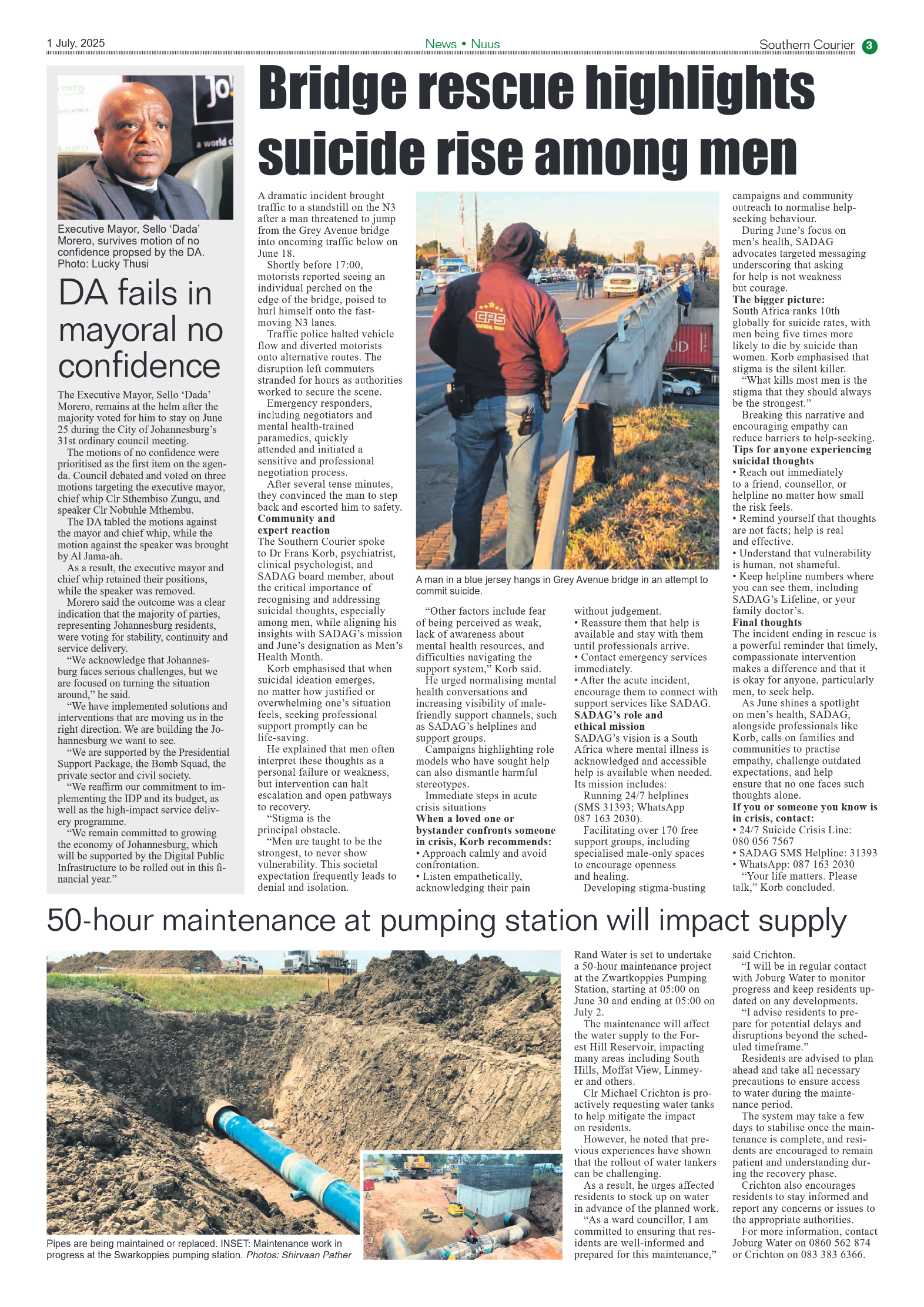 Southern Courier 1 July 2025 page 3
